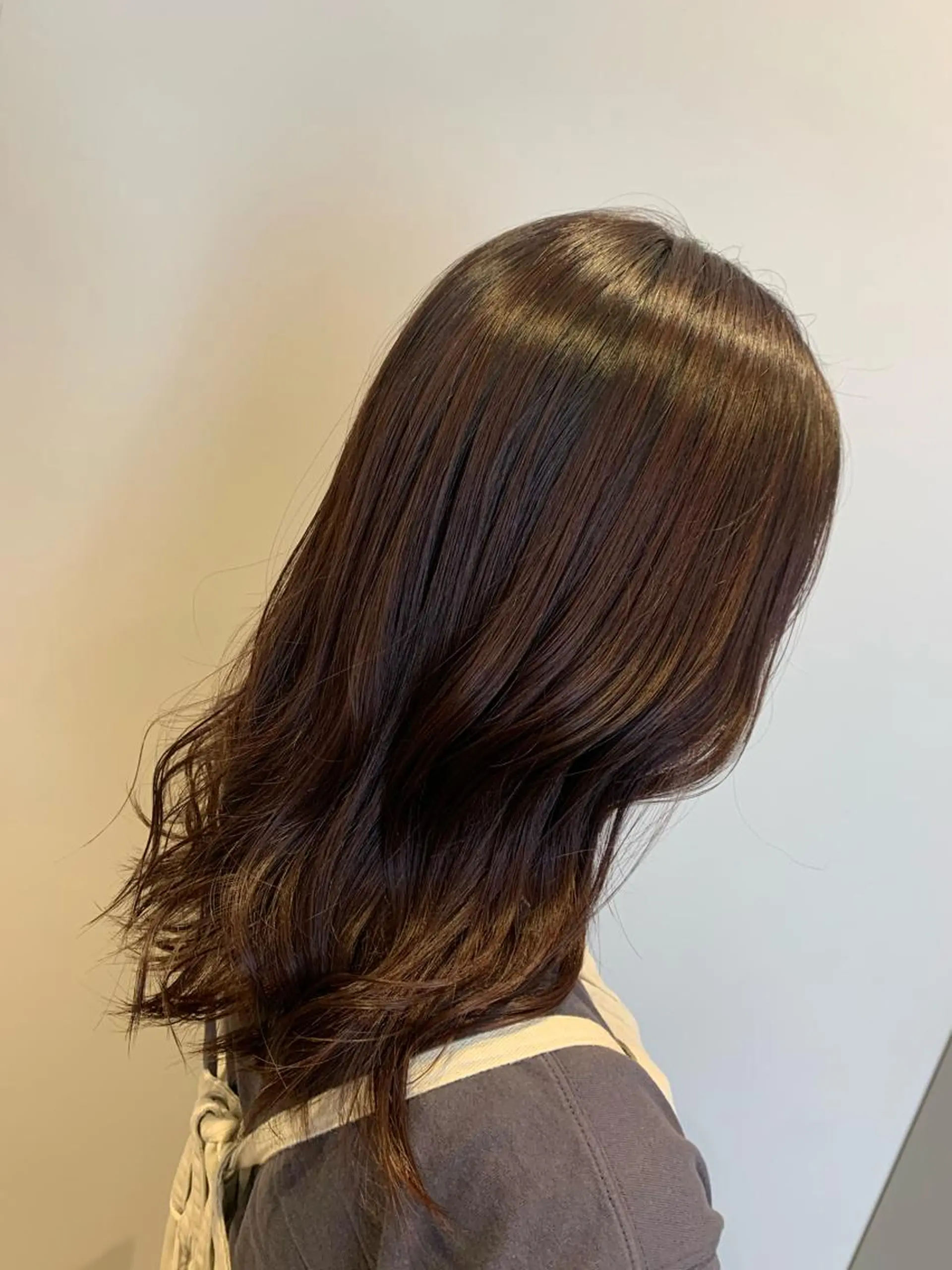 セミロング カラー ヘアアレンジ ラベンダーカラー 松永 らりっさのヘアスタイル