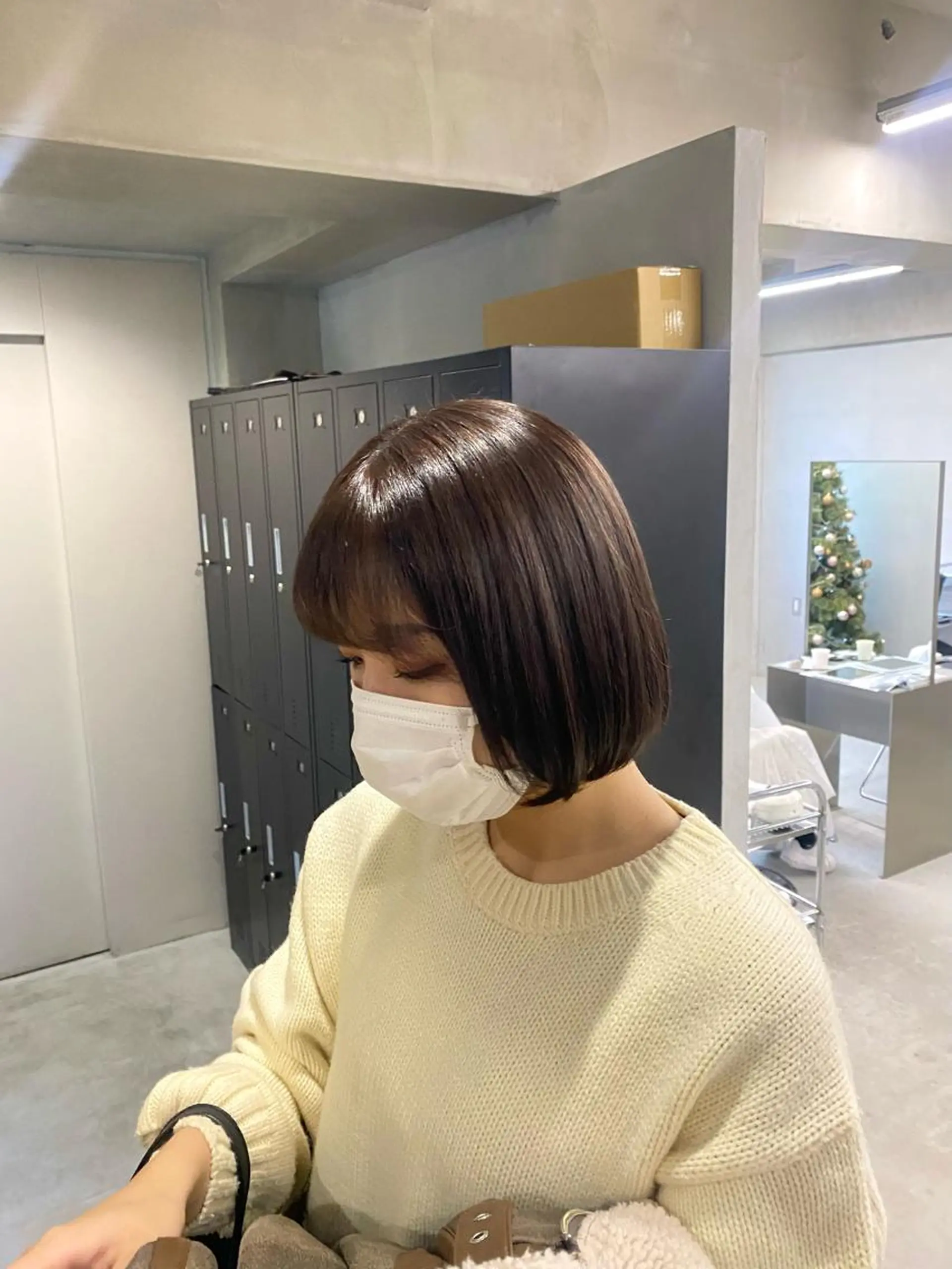 ショート カラー ブラウンカラー カット ヘアカラー トリートメント 田代 佳穂のヘアスタイル