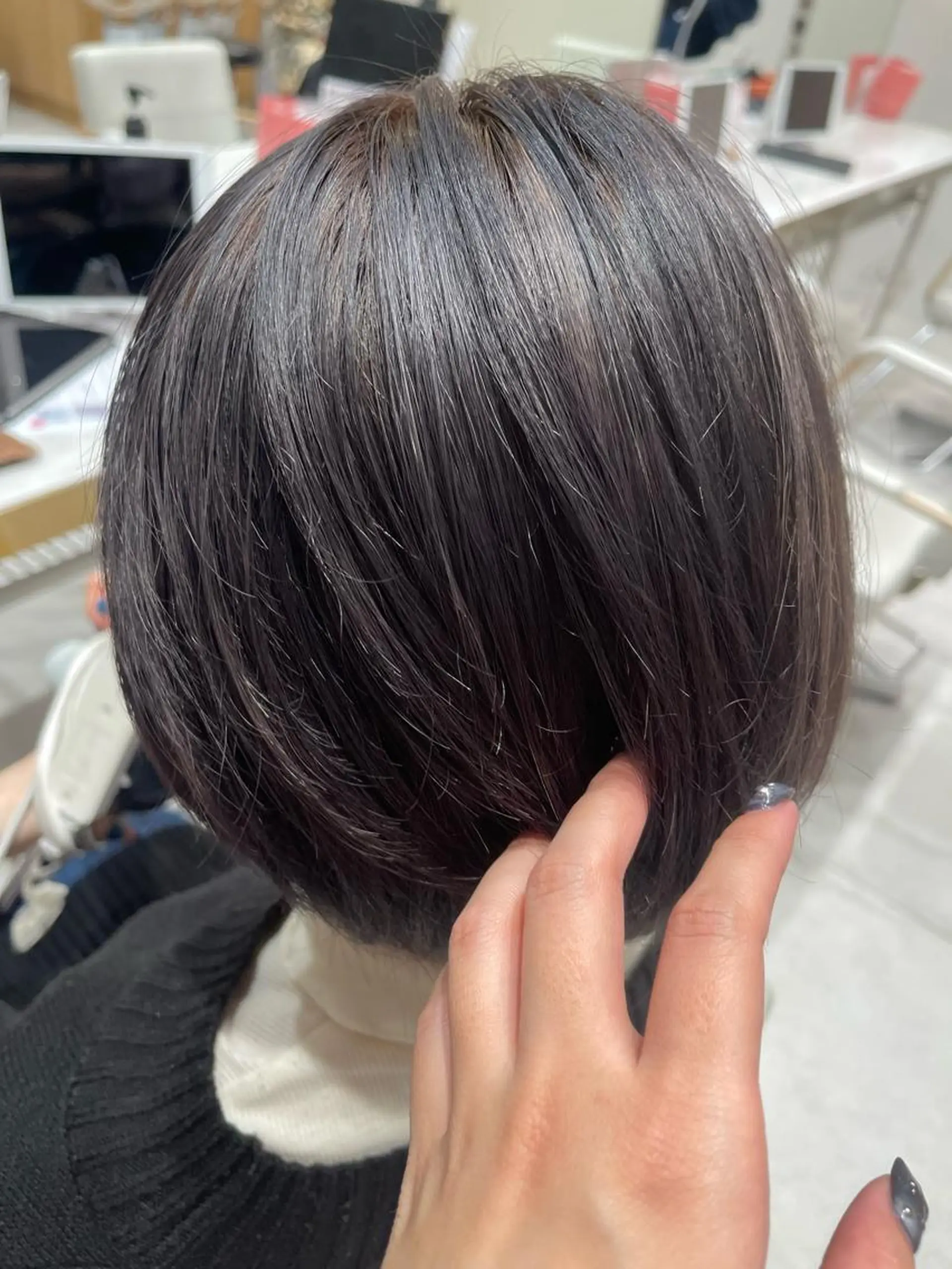ショート ヘアカラー トリートメント MAEUL所属・🍑韓国風レイヤー 🍑莉子のヘアスタイル