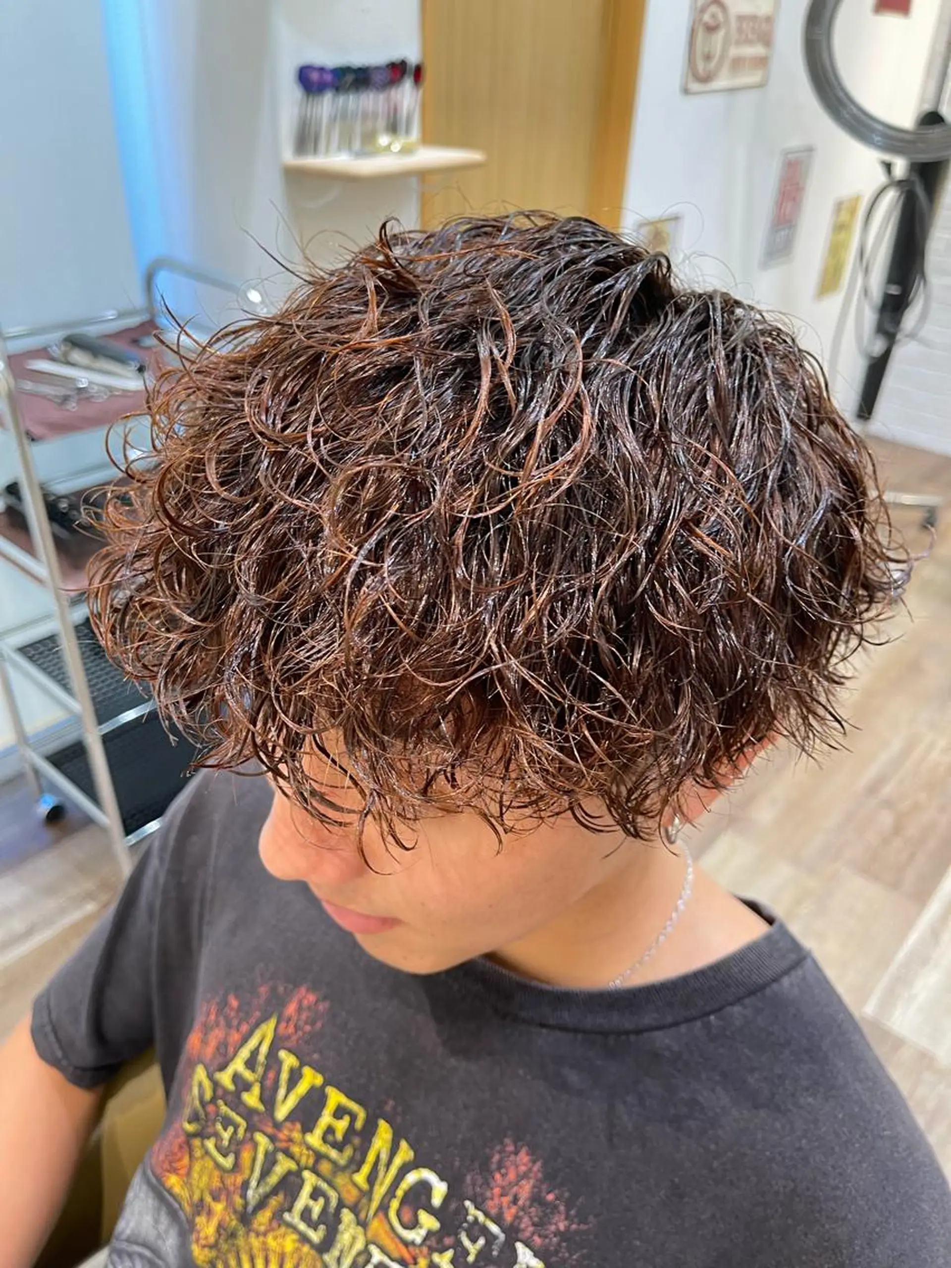 カラー パーマ メンズ カット パーマ メンズパーマ 北原寿樹のヘアスタイル