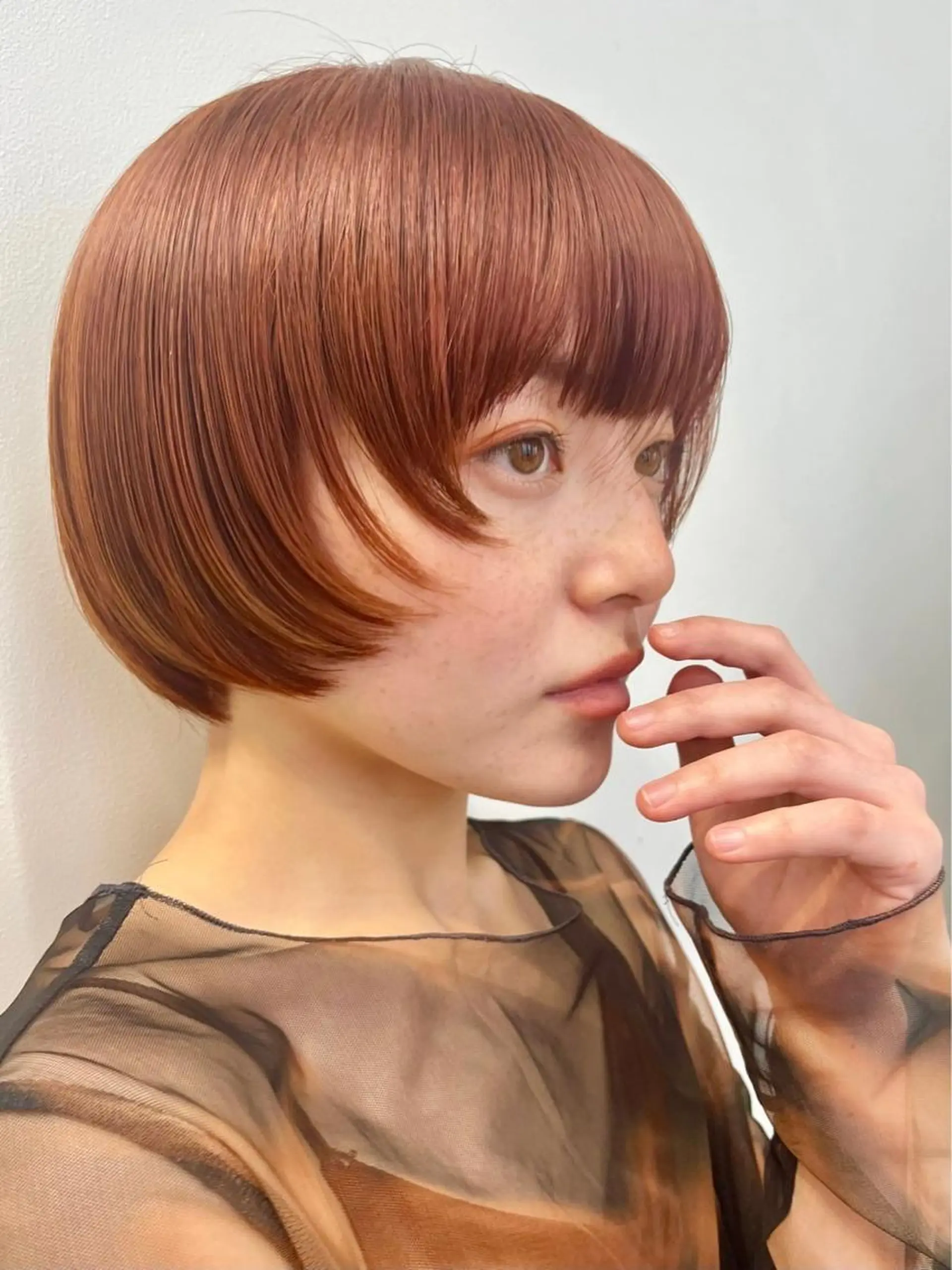 ショート カラー Haruka韓国風 似合わせカット♡のヘアスタイル