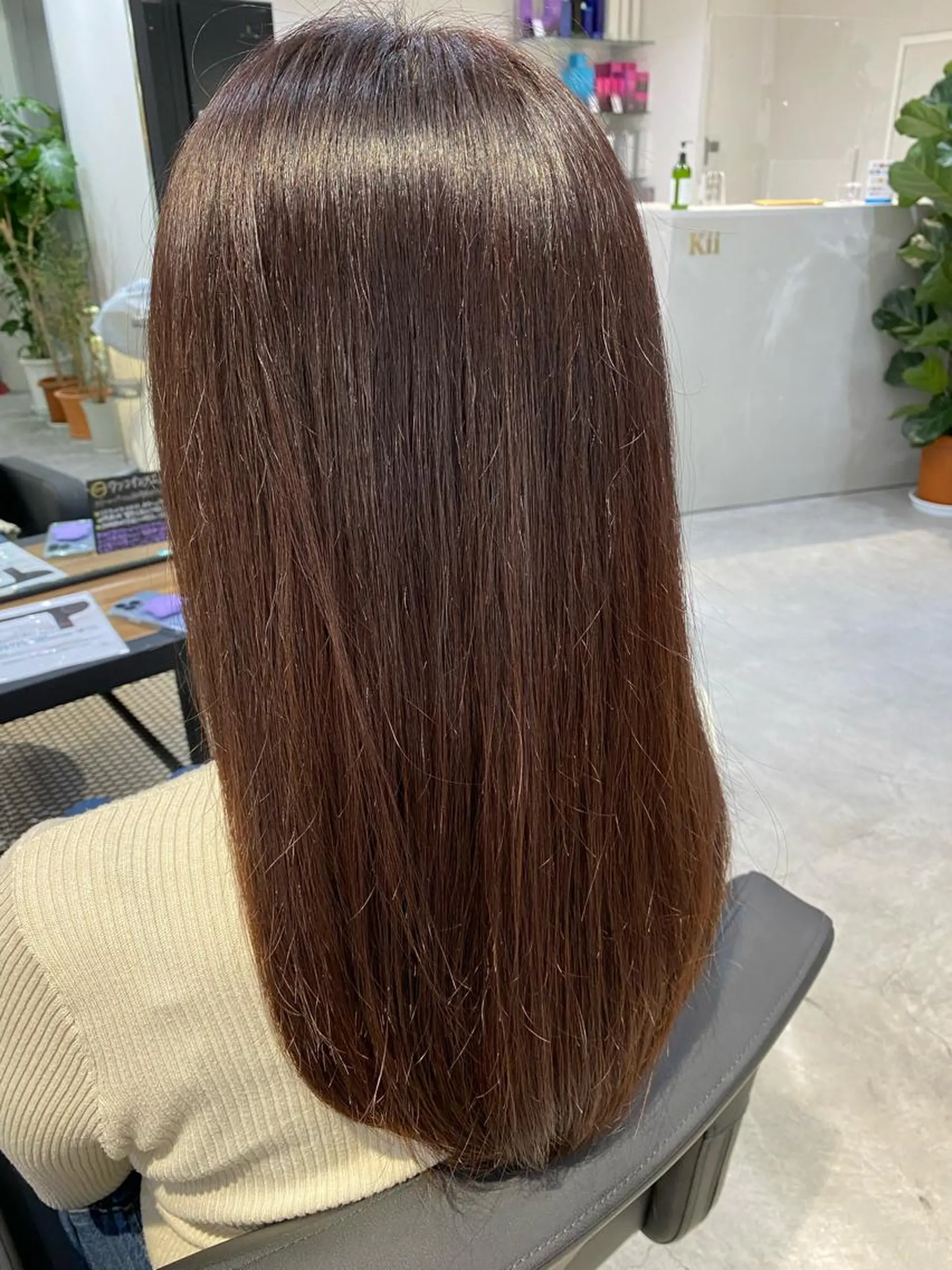 セミロング カラー グレージュ 中西 きょうかのヘアスタイル