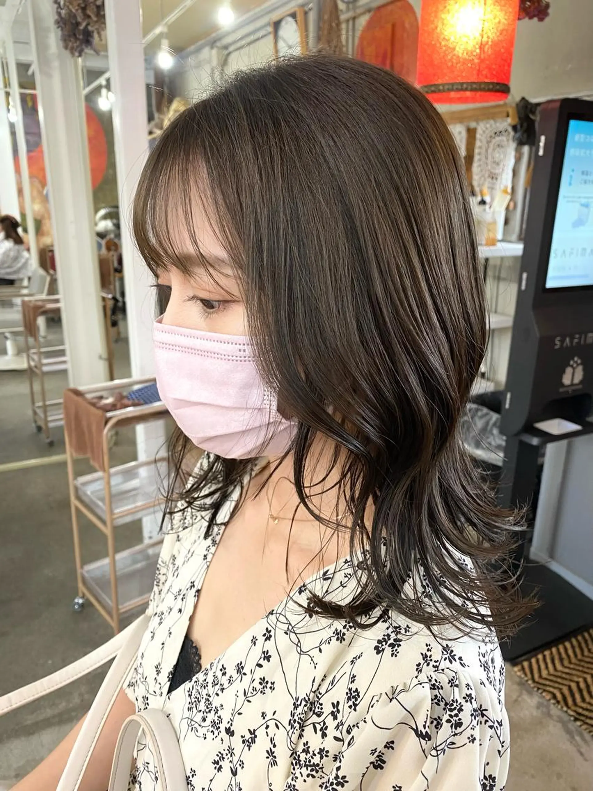 セミロング カット ヘアカラー YUIMARL岡山店 MIRAIのヘアスタイル