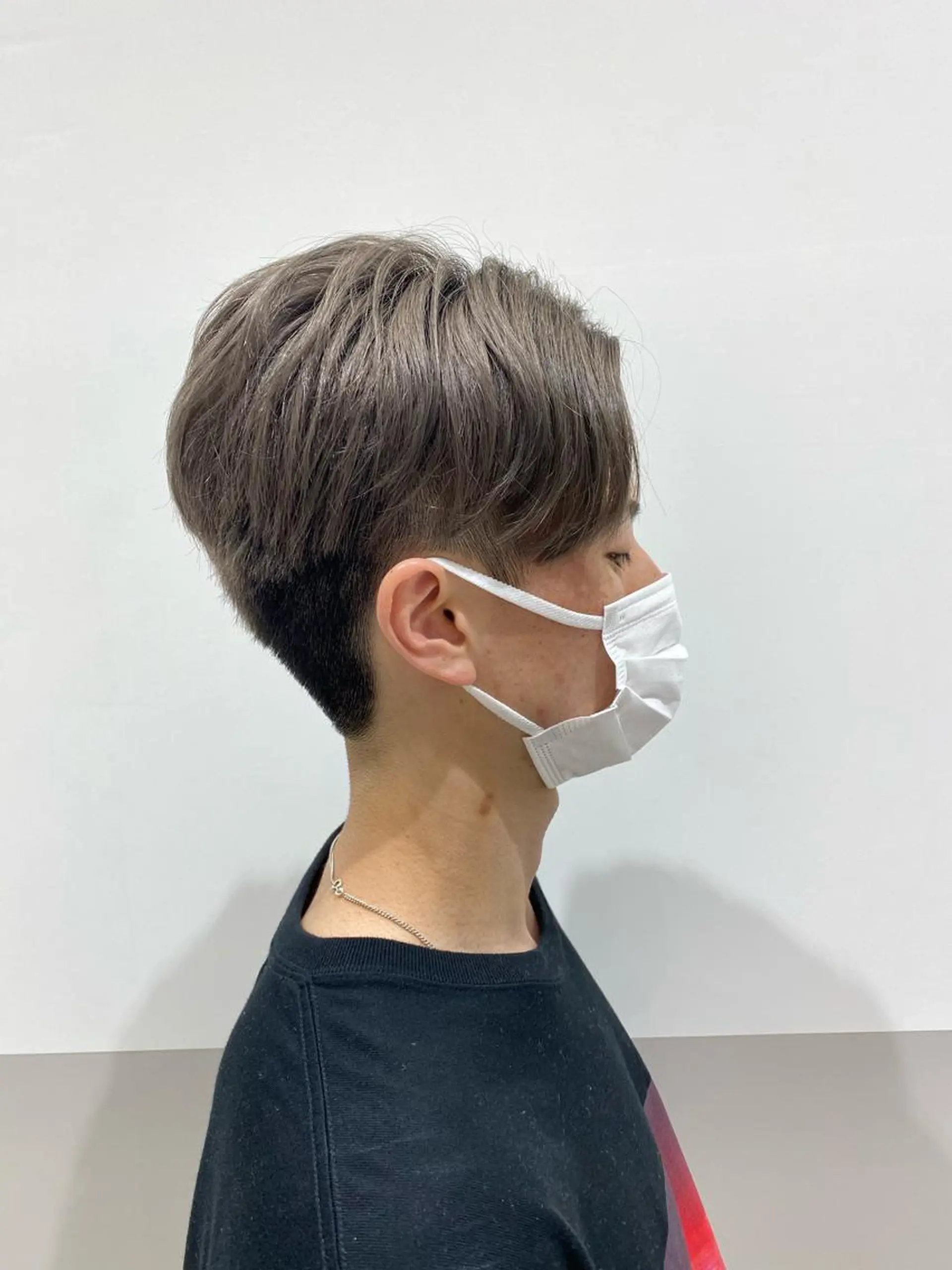 ショート メンズ センターパート メンズ韓国風 韓国風ヘア 🌱メンズパーマ🌱 篠崎 はやとのヘアスタイル