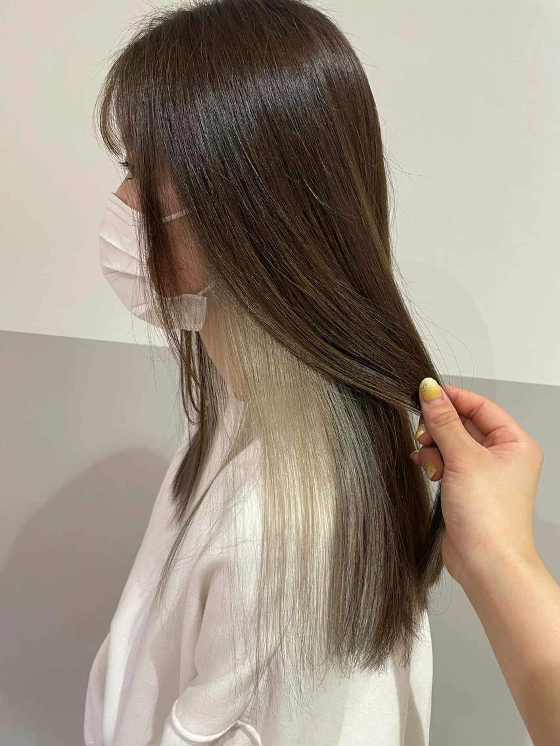 ロング カラー KANGOLSALON 富山セントラル所属・松井 亜美のヘアスタイル