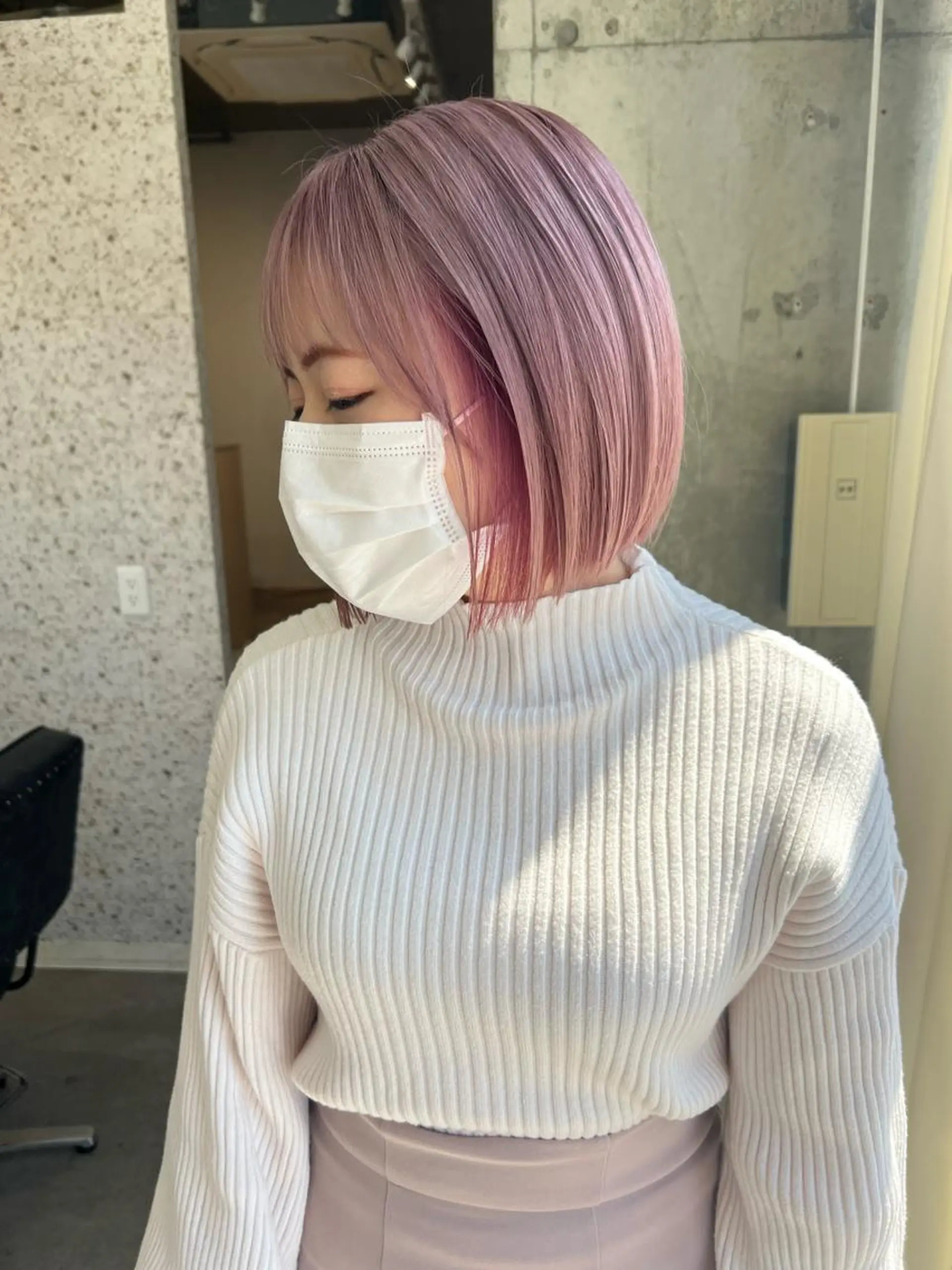 ミディアム カラー ヘアアレンジ ミディアムパーマ ブリーチ ケアブリーチ ダブルカラー ハイライトカラー ヘアカラー トリートメント lani 天神大名/ブリーチのヘアスタイル