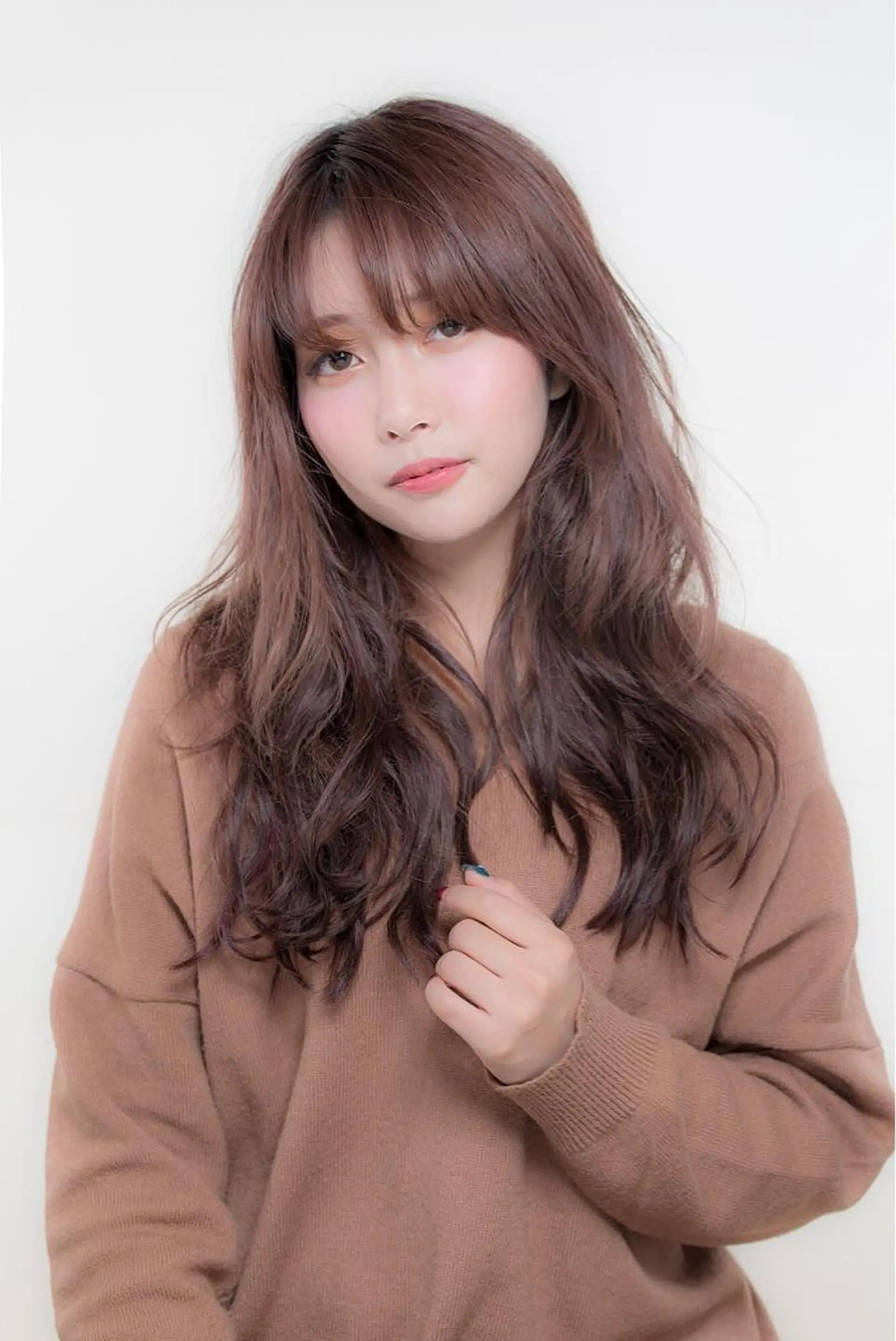 ロング パーマ 縮毛矯正 クセ、艶にお悩みの方 ブリーチ毛にも縮毛可のヘアスタイル