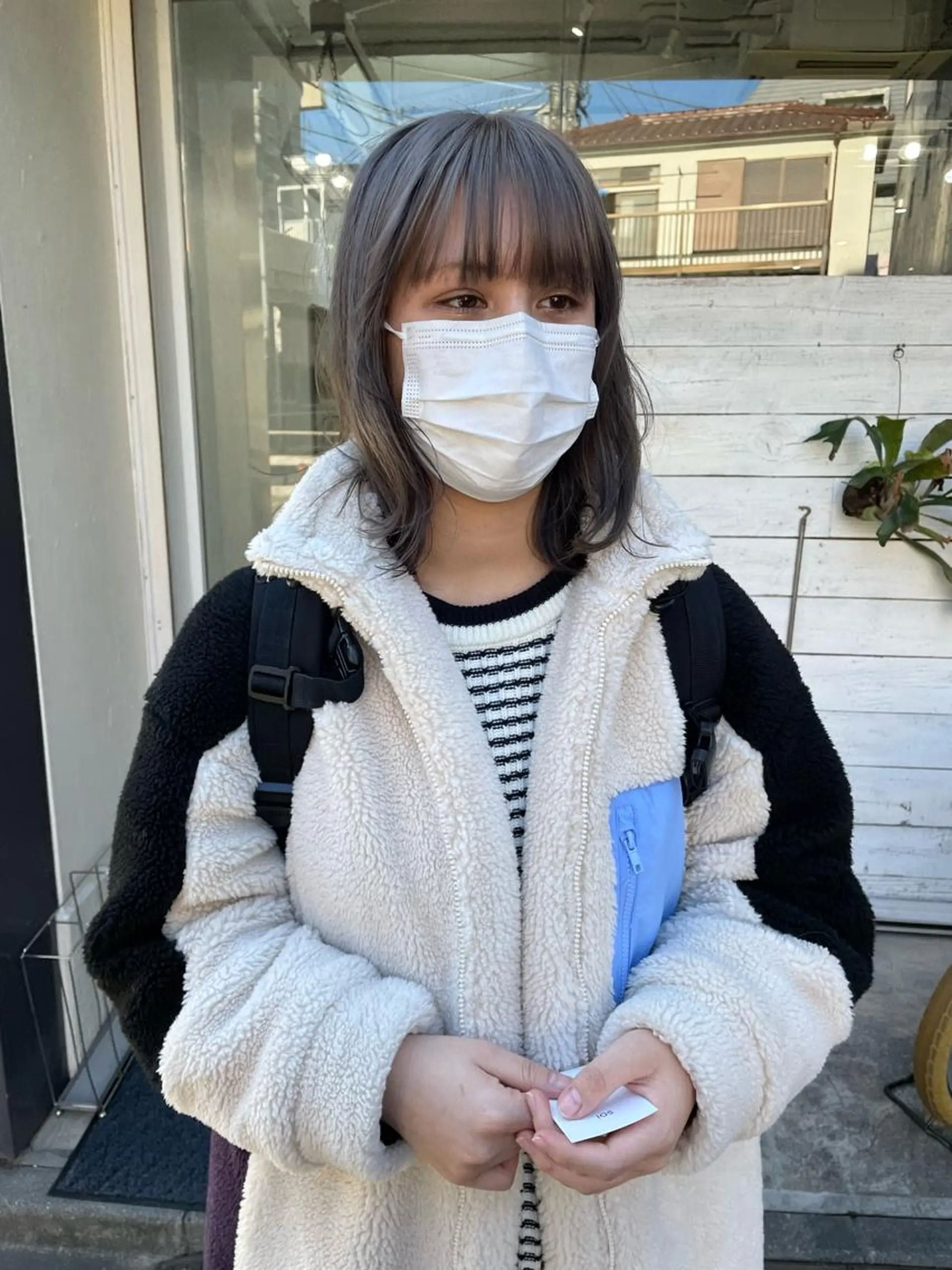 ショート カラー ラベンダーカラー ラベンダーグレー カット ヘアカラー トリートメント パーマ/透明感カラー /ボブ/吉田一生のヘアスタイル