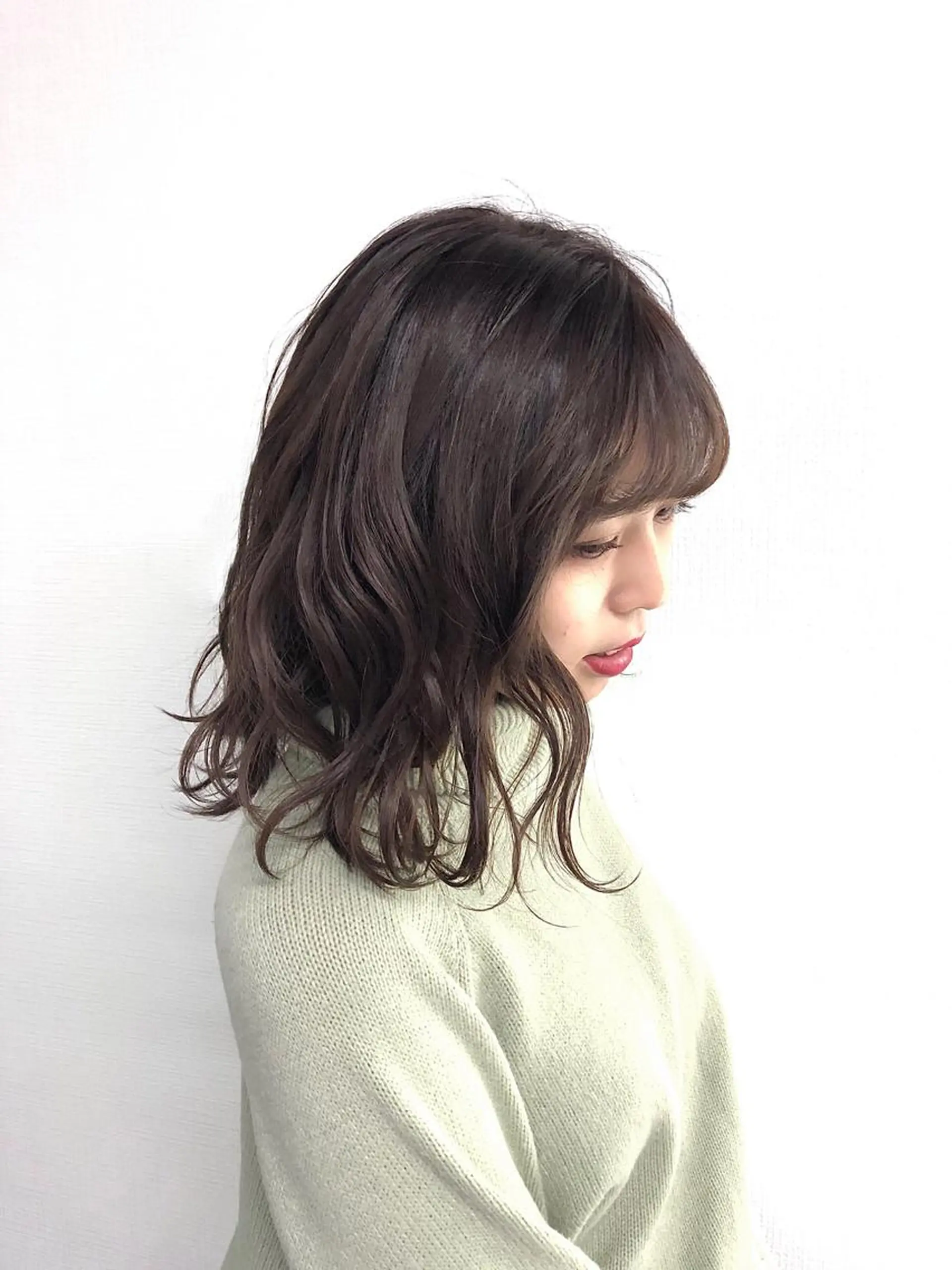 セミロング カラー ヘアアレンジ ベージュカラー ブラウンカラー ブラウンベージュ ナチュラルブラウン ヘアカラー トリートメント 💎ケアブリーチ💎 ✂︎Raia✂︎‬のヘアスタイル