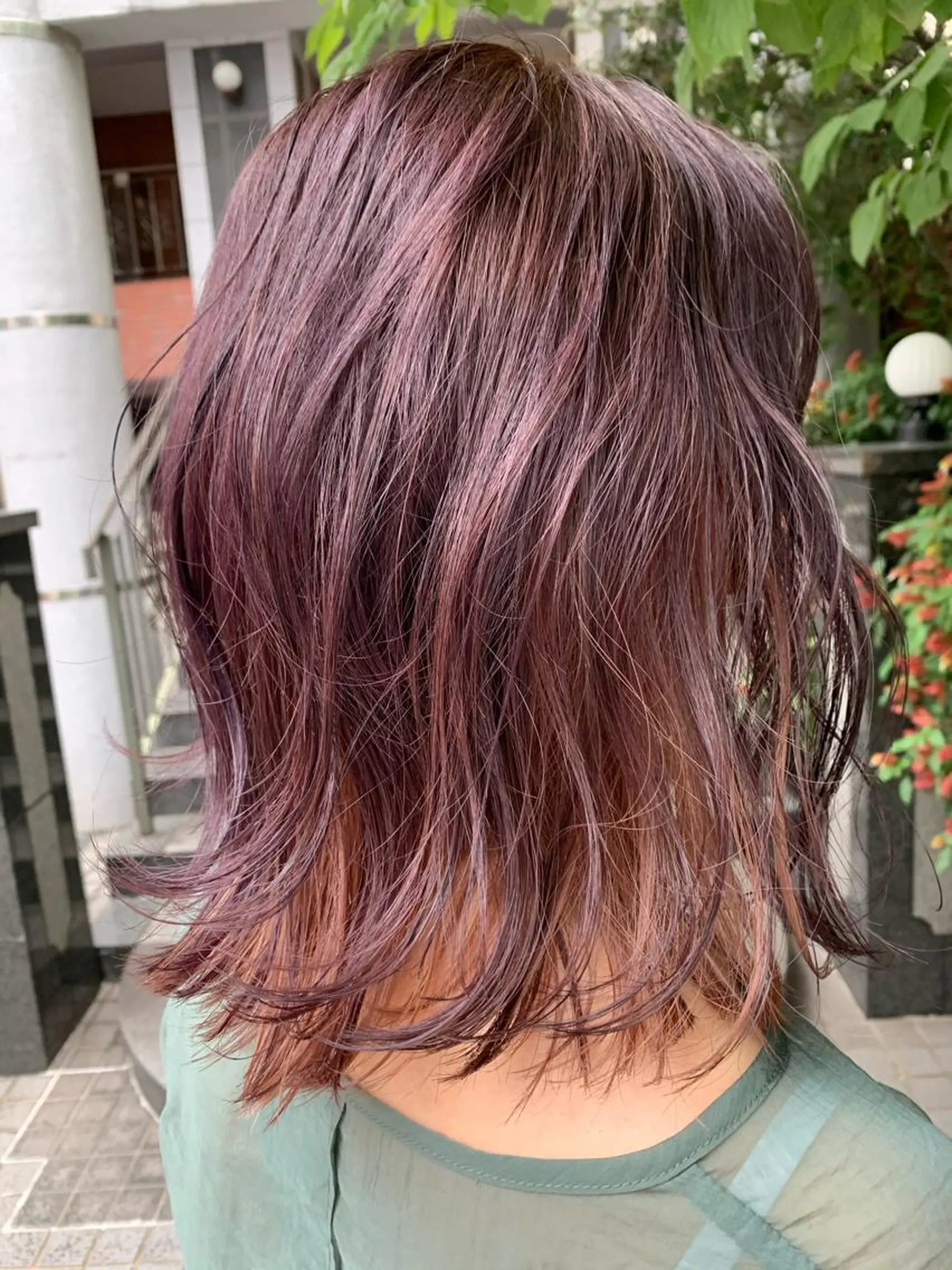 ミディアム ヘアカラー フリーランス　美容師 cayocoのヘアスタイル