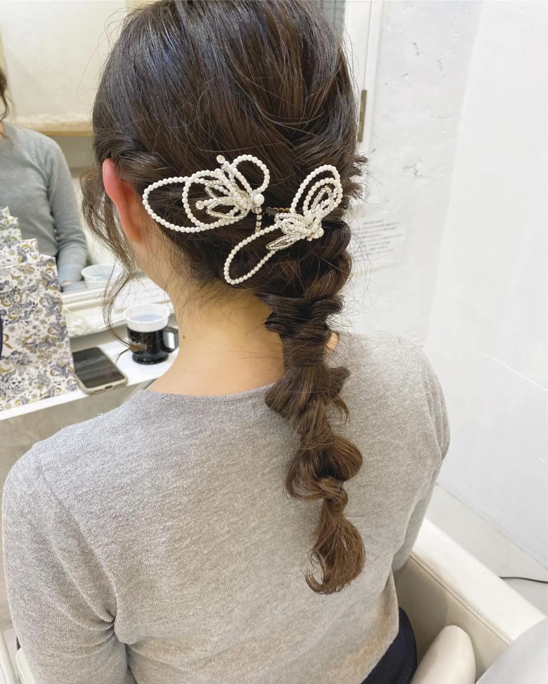 セミロング カラー ヘアアレンジ マツエク・マツパ アイブロウ ヘアセット Noah's　Ark所属・透明感カラー🫧ヘア セット🫧松本菜月の眉毛・アイブロウイメージ