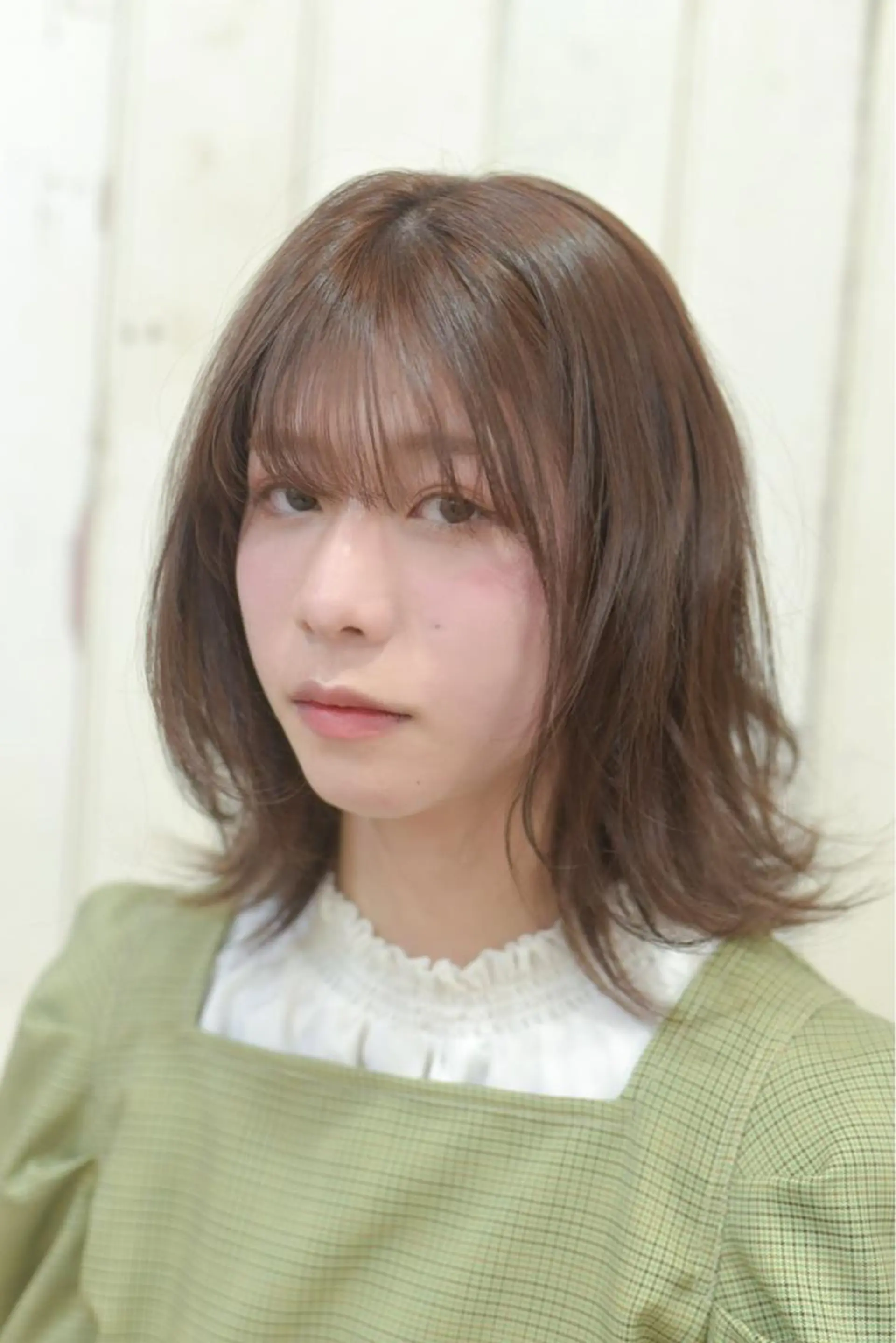 ミディアム カラー ブラウンカラー ココアブラウン ヘアカラー ツヤ髪質改善 💜れいな💜のヘアスタイル