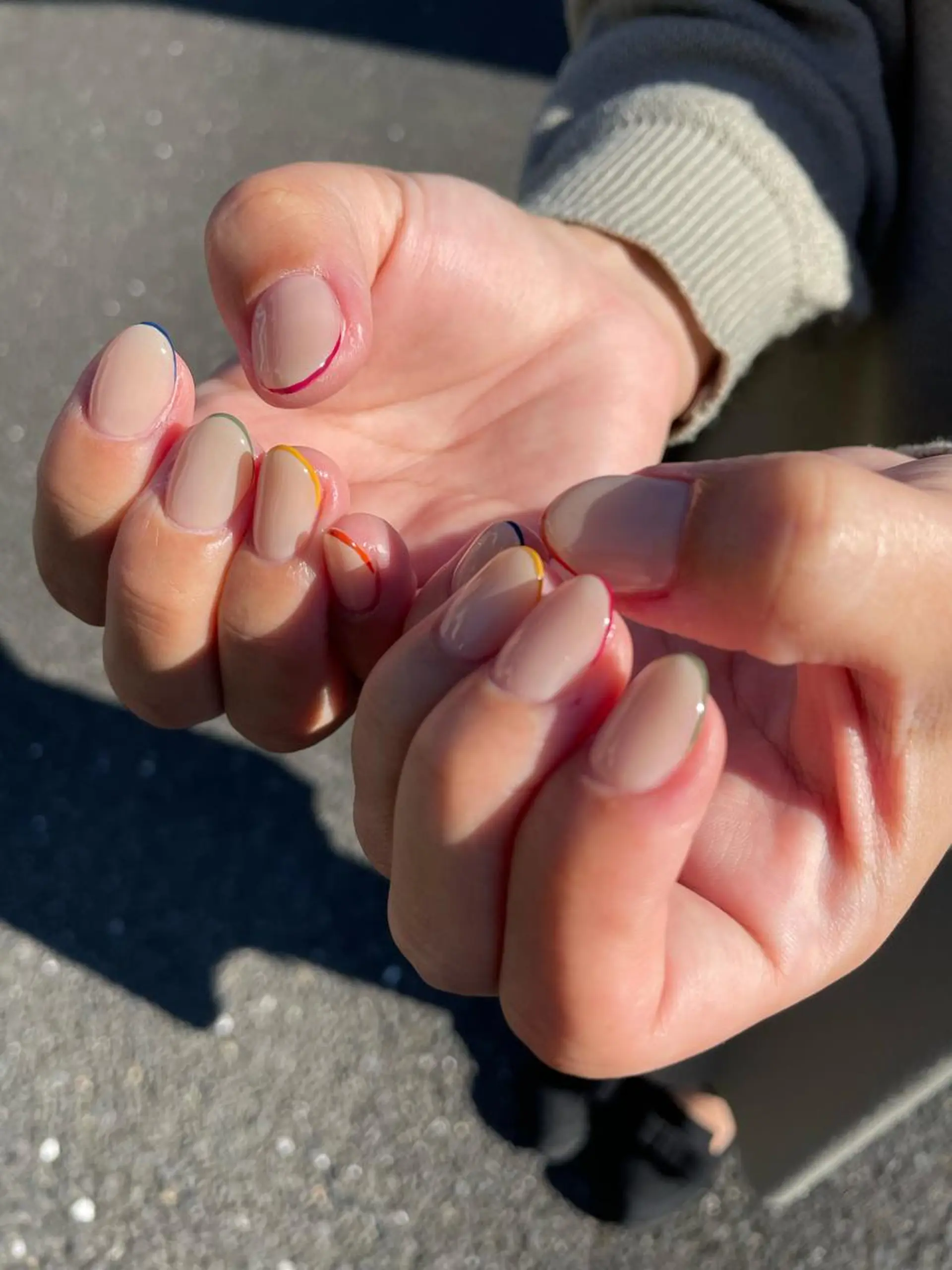ネイル フレンチネイル ハンドネイル kipinail 川﨑えりかのネイルデザイン