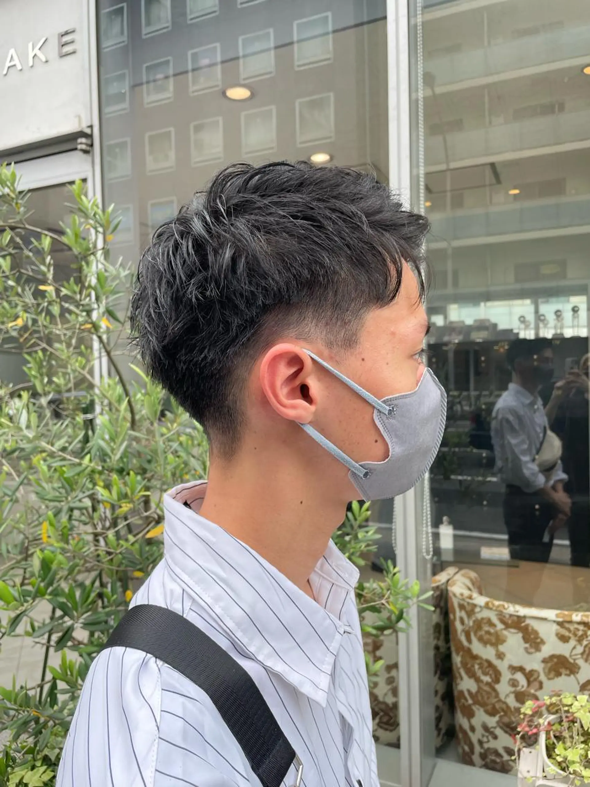 ショート メンズ 大野 輝のヘアスタイル