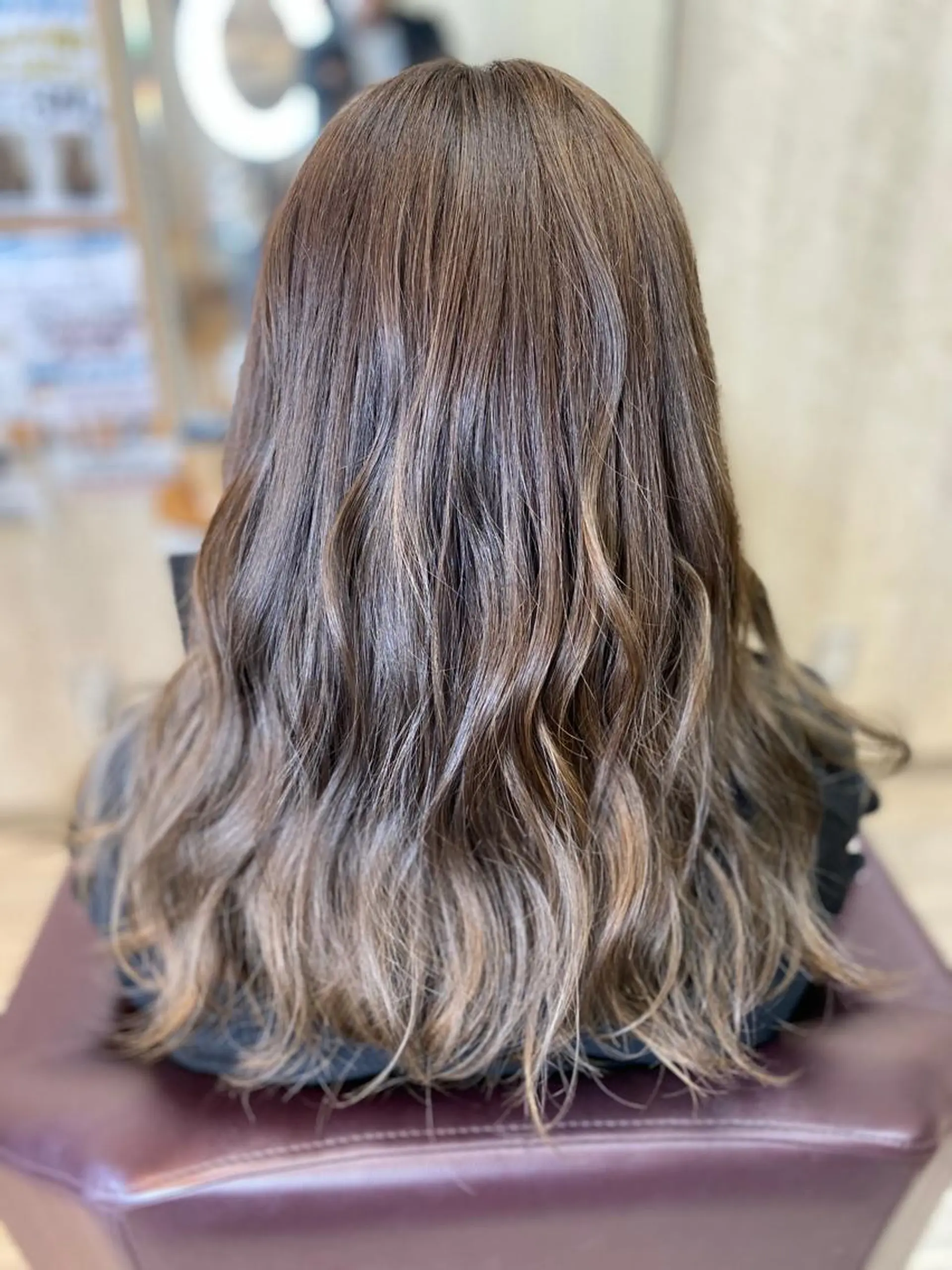 ロング カラー ブリーチ グレージュ hair salon Ame(エイム)所属・熊井 達也のヘアスタイル