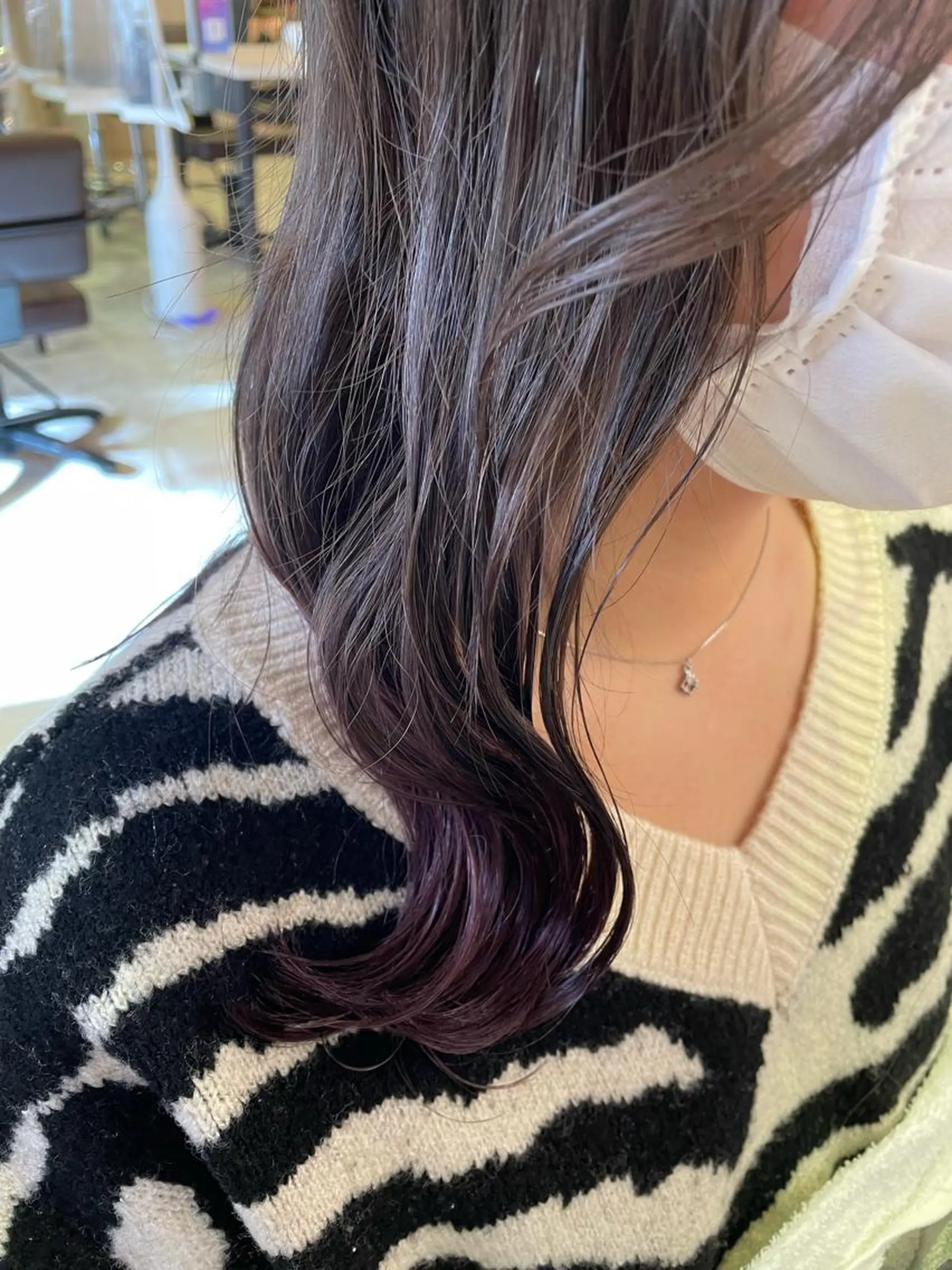 ロング カラー パープルカラー シルバー 💐宮坂 歩💐のヘアスタイル