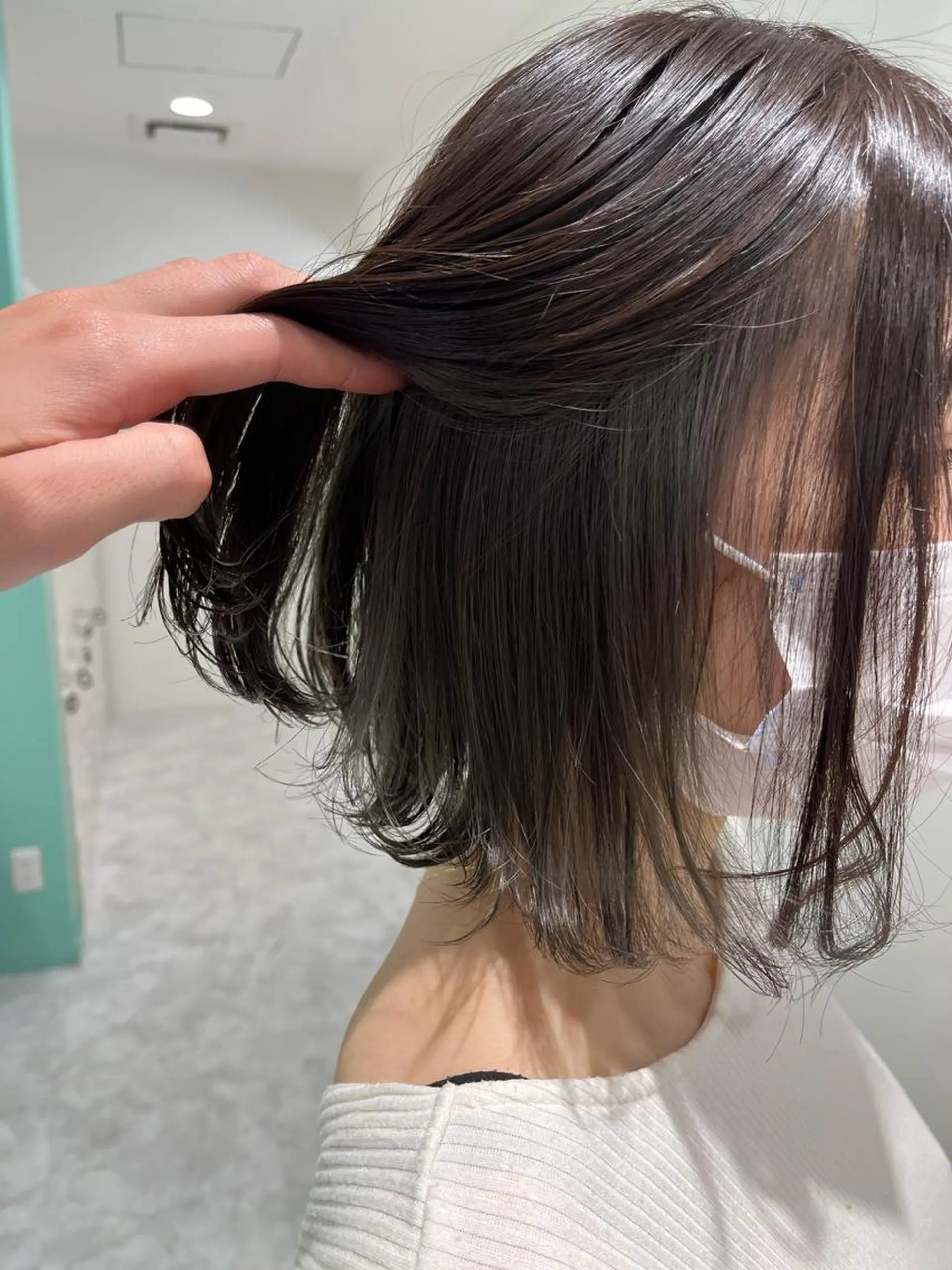 ショート ヘアカラー トリートメント ヘッドスパ ヘアセット 🌿透明感カラー‪ 縮毛矯正✨かずきのヘアスタイル