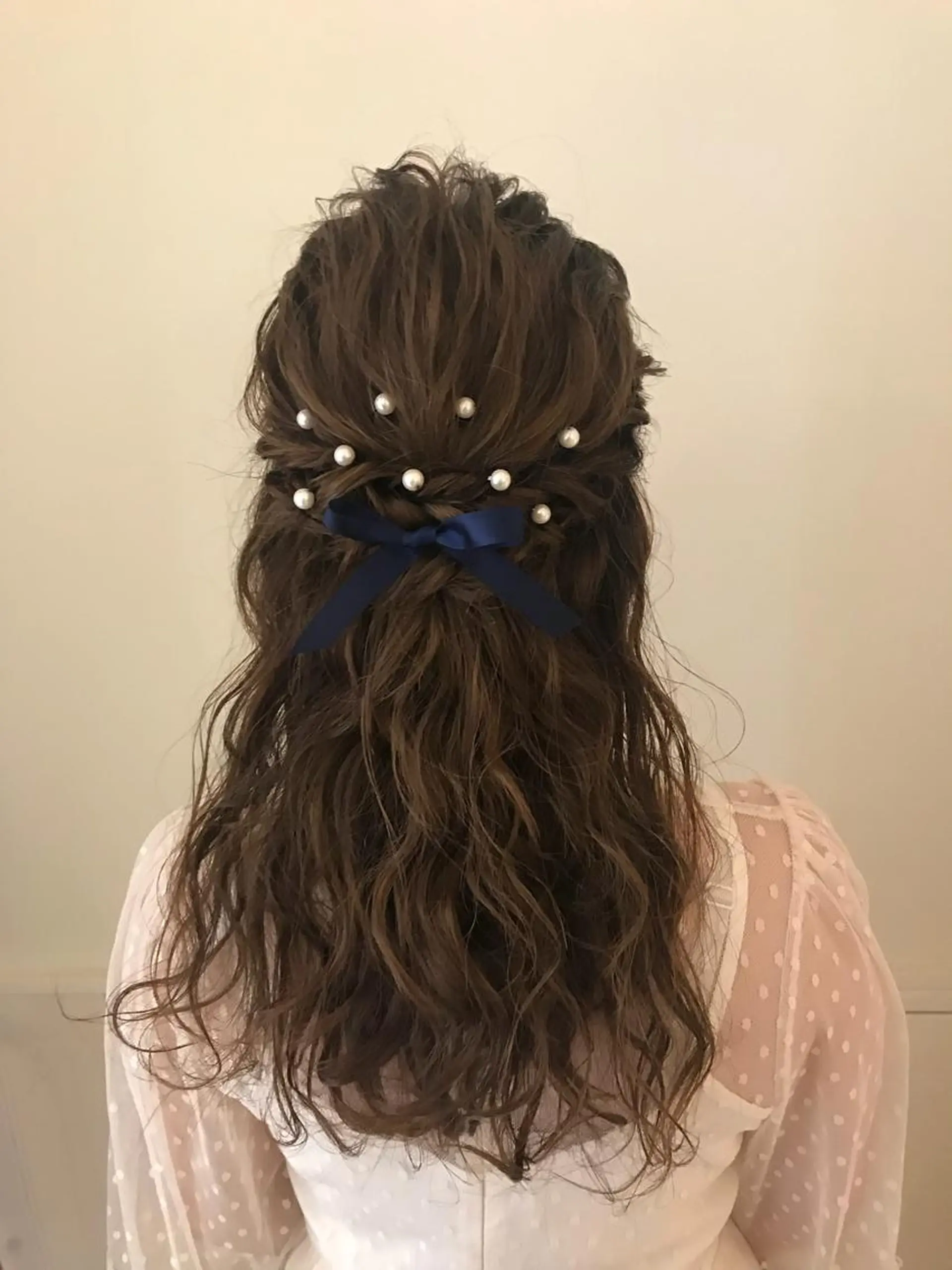 ロング ヘアアレンジ ハーフアップ 清水　ちひろ ✄トップスタイリストのヘアスタイル