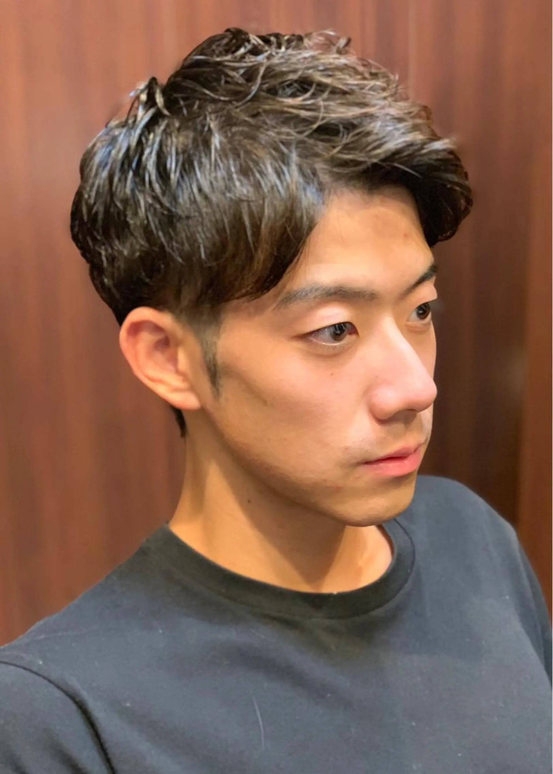 ミディアム プレミアムバーバー渋谷原宿店 (モデル用)所属・たまき rnのヘアスタイル