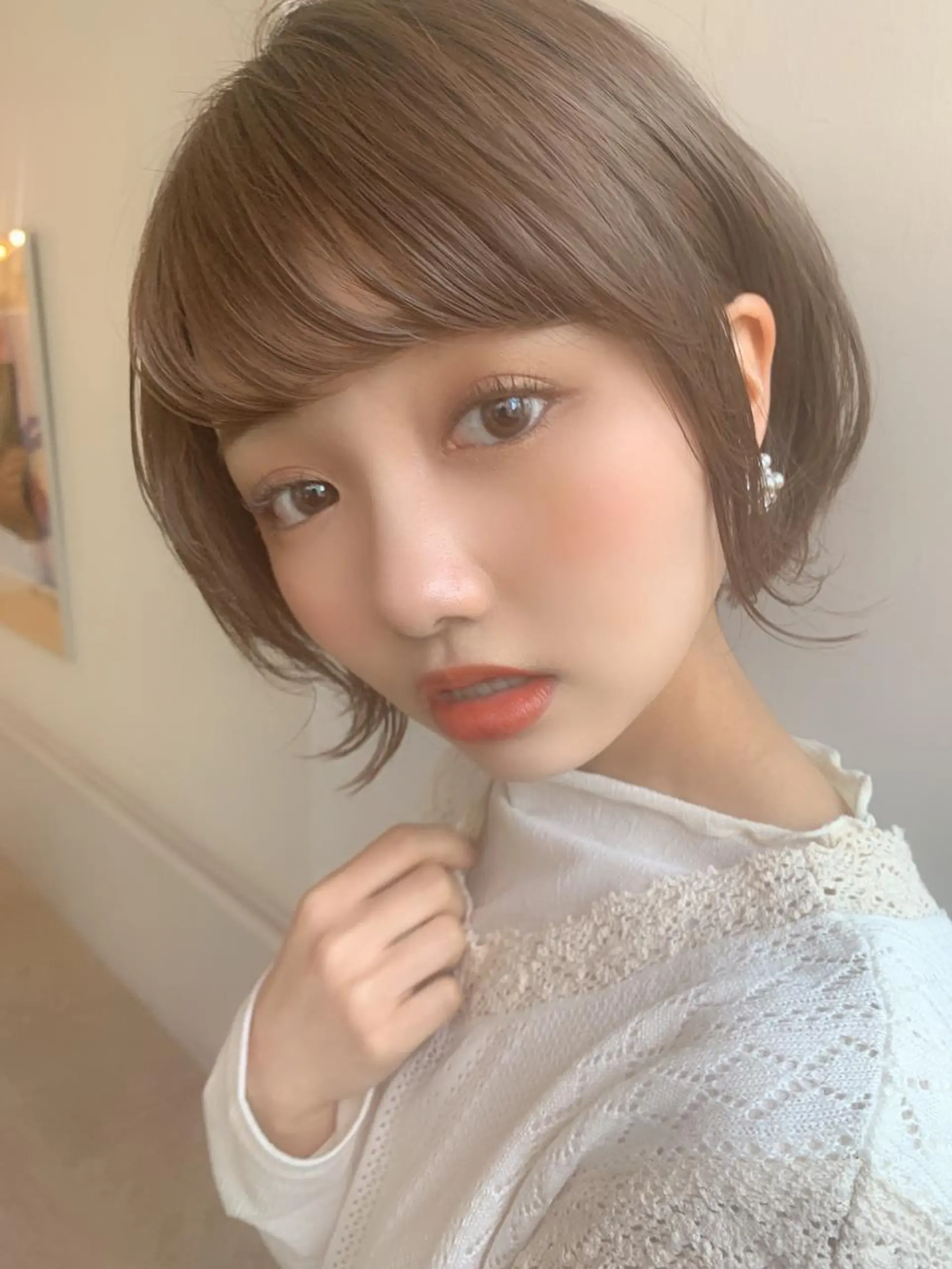 ショート ショートボブ ボブ ショートヘア ヘアカラー トリートメント chama レイヤーカットのヘアスタイル