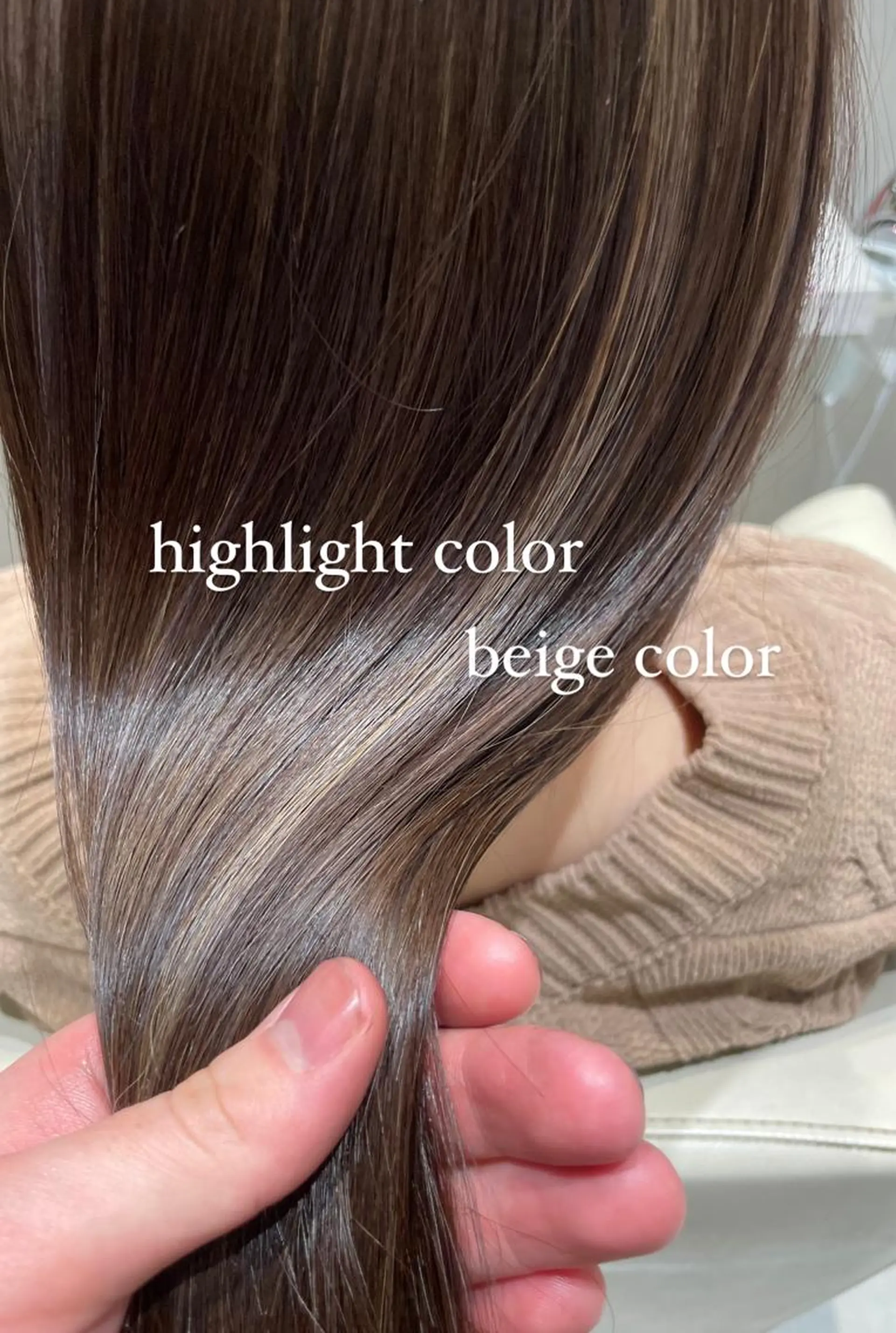 ロング カラー ハイライトカラー ハイライト k-twoたき✨艶感 カラー/美髪矯正のヘアスタイル