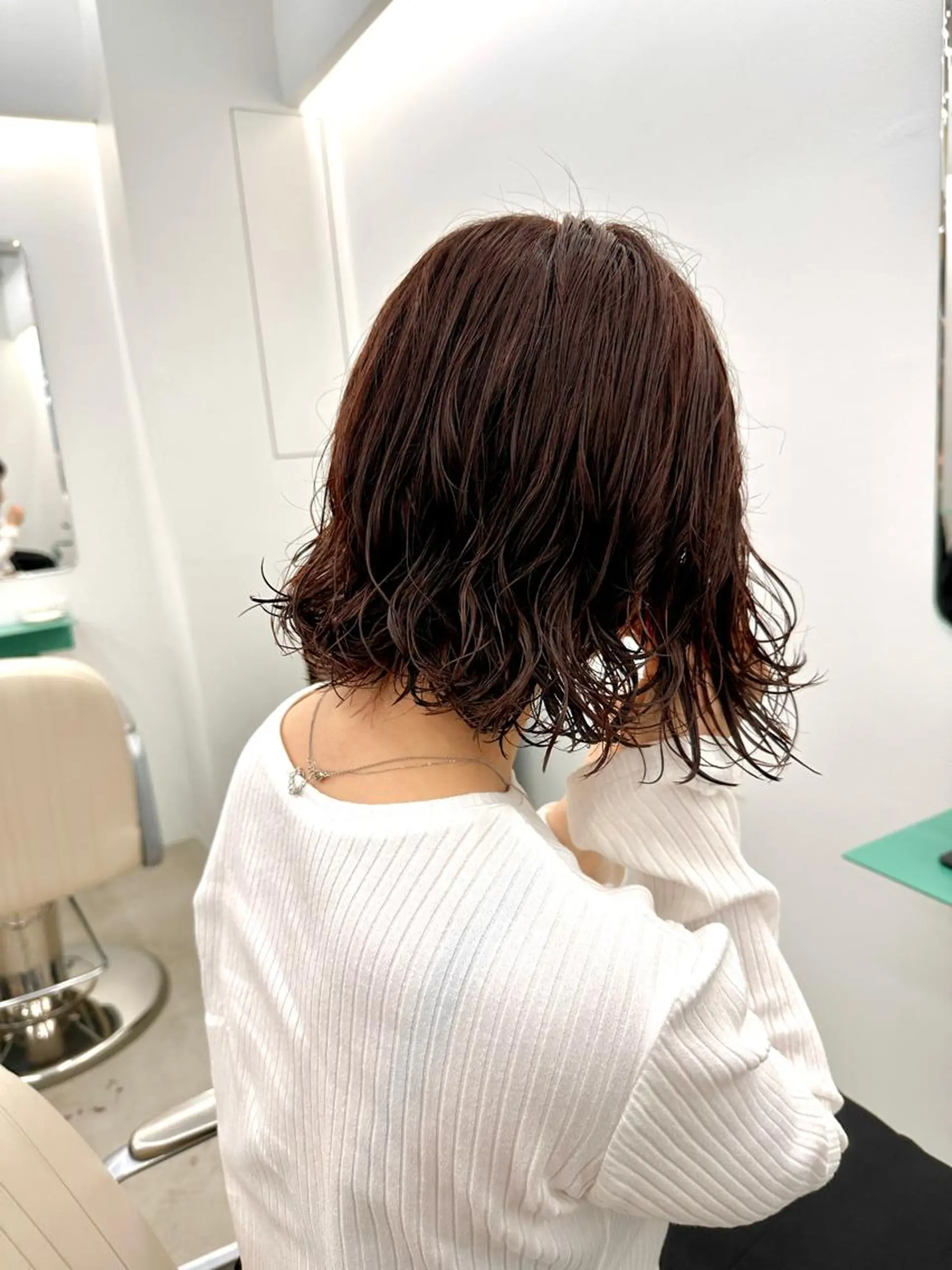 ショート パーマ ニュアンスパーマ カット パーマ トリートメント ボブ/レイヤー/ケア パーマ/リュウタのヘアスタイル