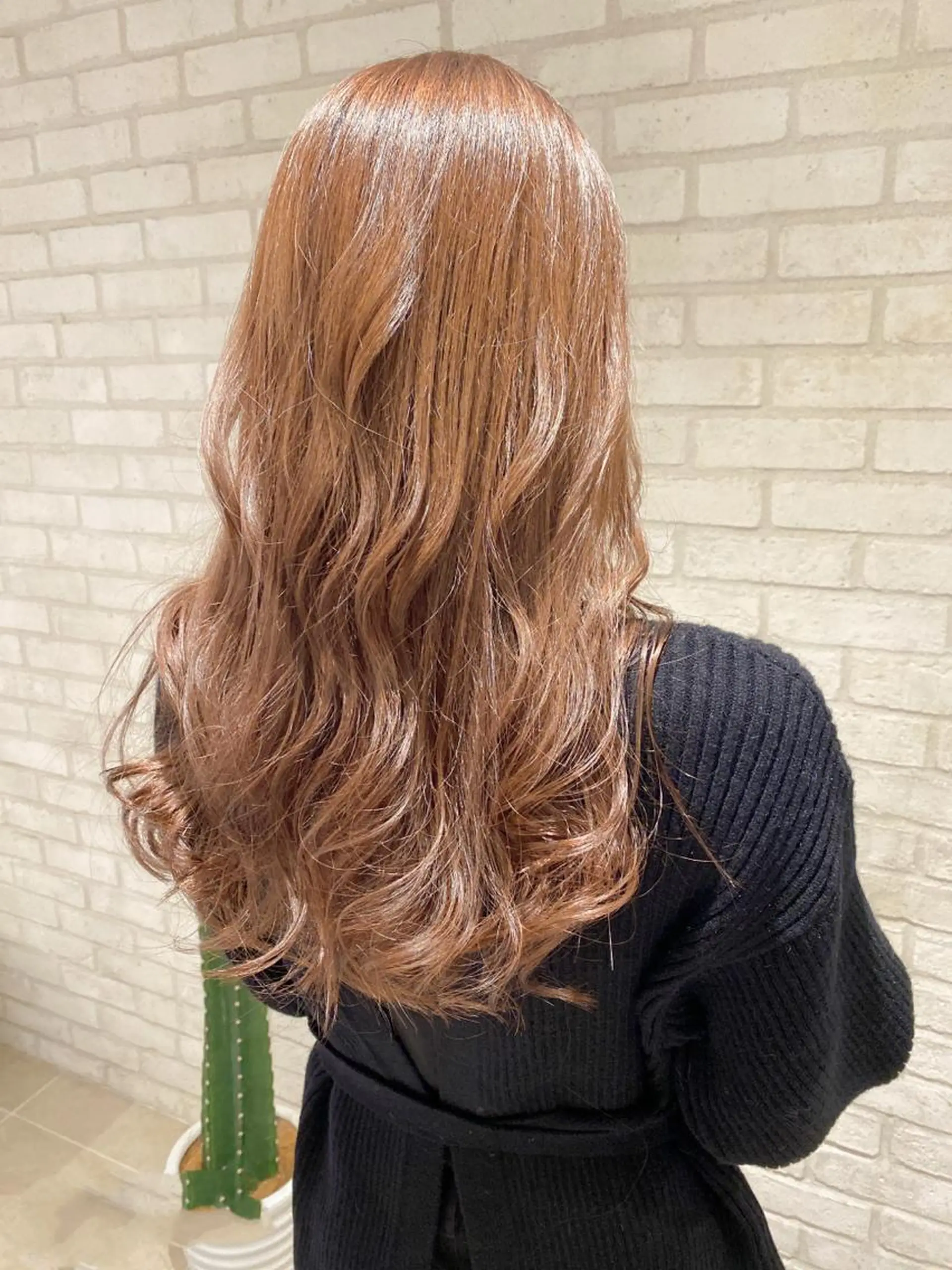 ロング カラー トリートメント カット ヘアカラー トリートメント 田中 アキオのヘアスタイル