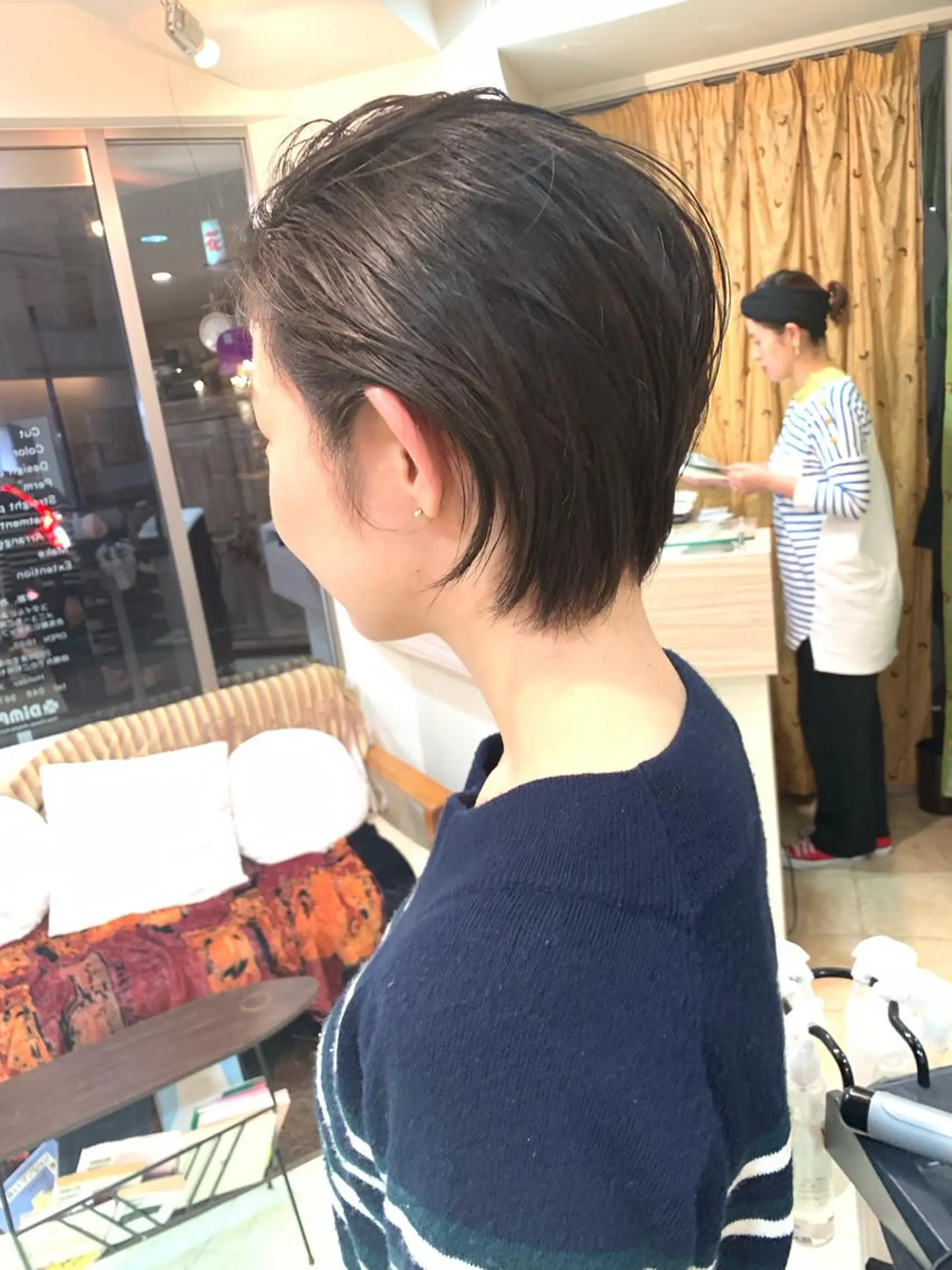 ショート カラー パーマ ショートヘア ヘアカラー nishimura makotoのヘアスタイル