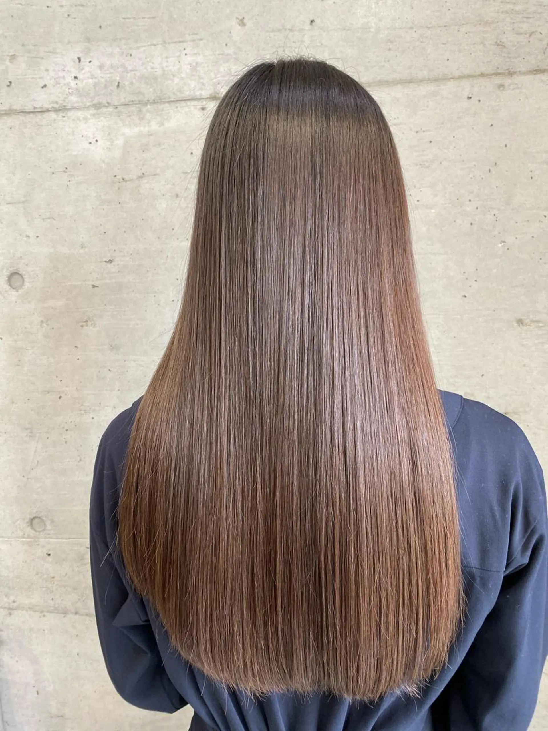 ロング カラー 髪質改善 トリートメント ヘアカラー トリートメント 大栗 佑也  髪質改善のヘアスタイル