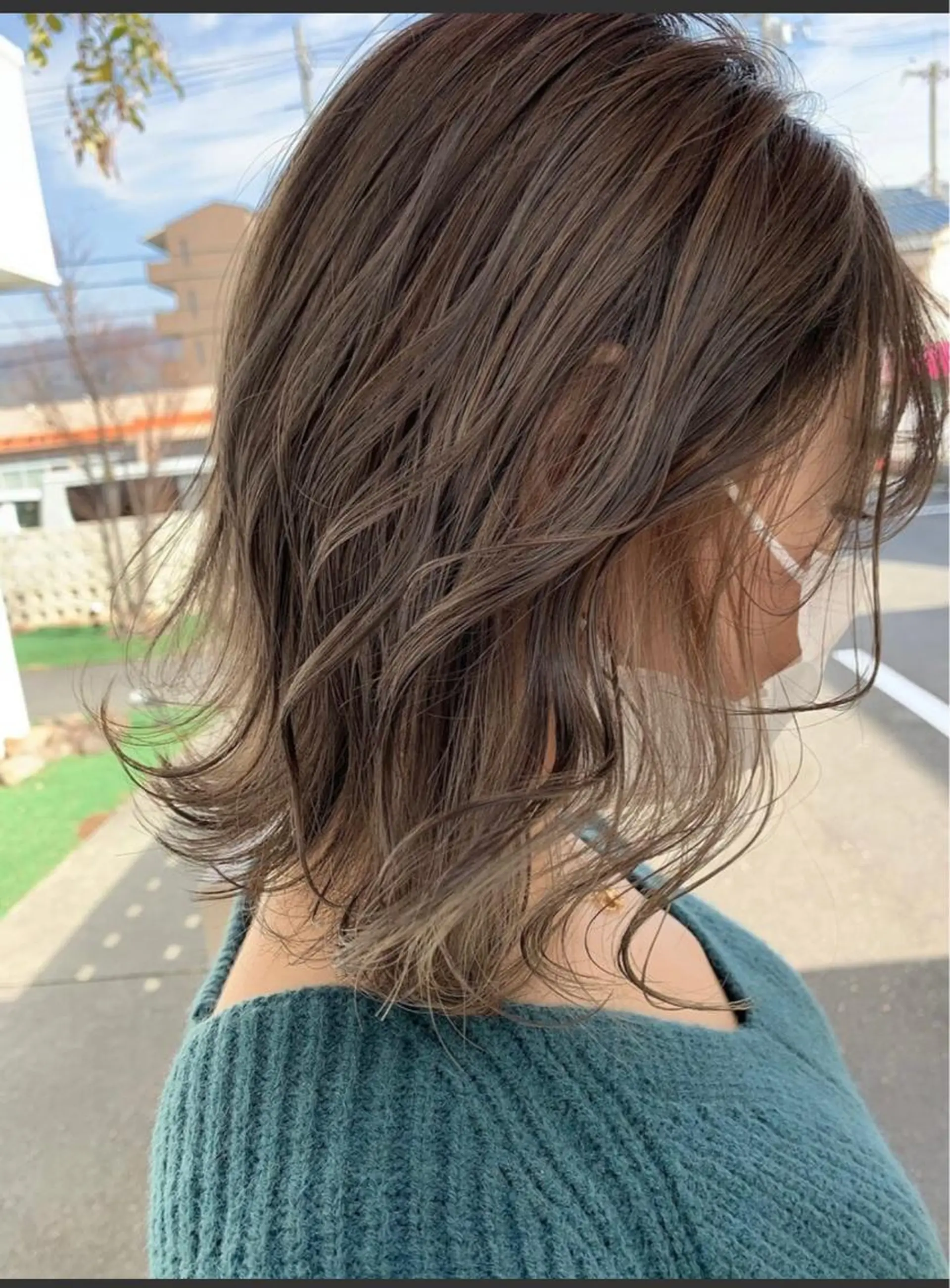 ミディアム カラー ヘアアレンジ マツエク・マツパ カット ヘアカラー トリートメント ヘアセット 得本 ゆきのヘアスタイル
