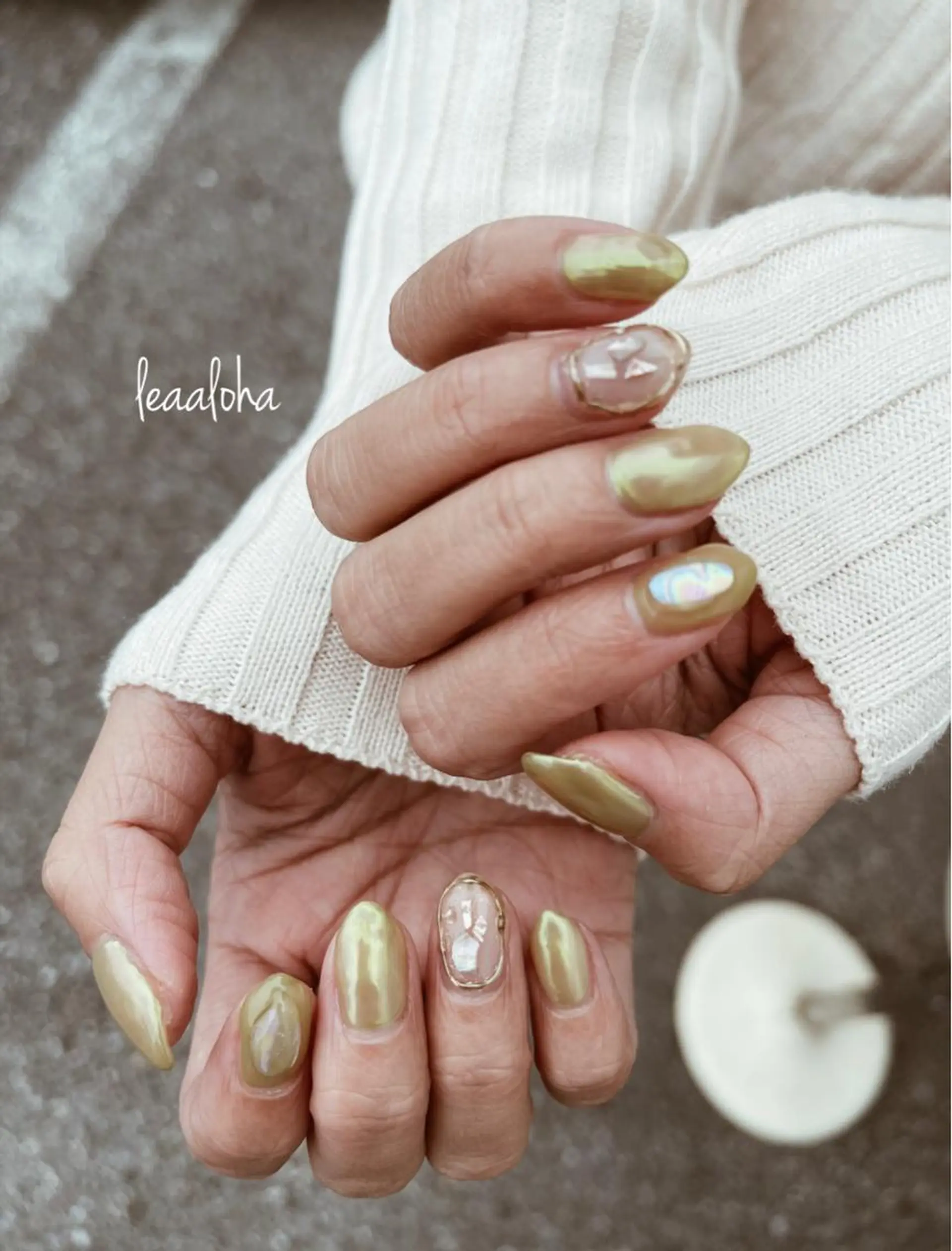 ネイル オーロラネイル ハンドネイル フットネイル leaaloha　byBROWN HAIR所属・レアアロハ宇都宮 /ネイル.脱毛のネイルデザイン