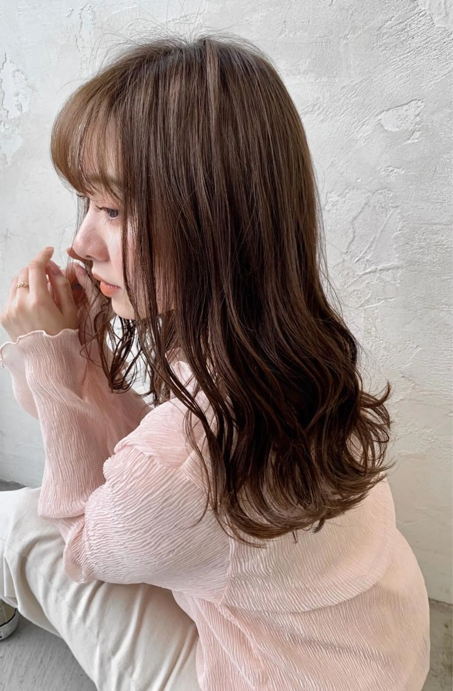 ロング パーマ カット パーマ 進 詩織のヘアスタイル