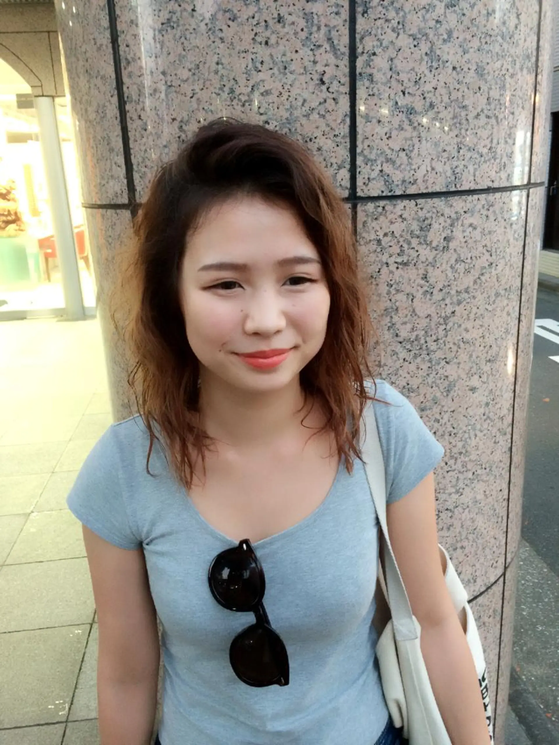 ミディアム ヘアアレンジ ミディアムパーマ 平尾 拓也のヘアスタイル