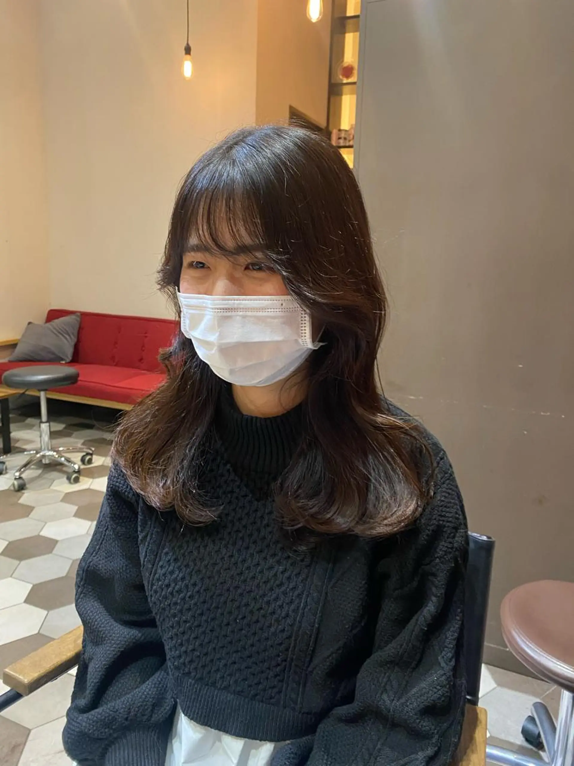 ロング くびれヘア 韓国風ヘア レイヤーカット 髪質改善韓国レイヤー SHIORI🦋のヘアスタイル