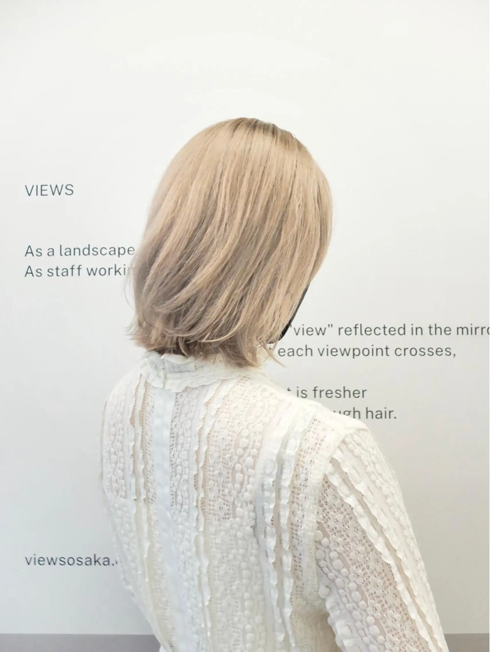 ミディアム カラー ヘアカラー ダブルカラー/ ケアブリーチ/クニトのヘアスタイル