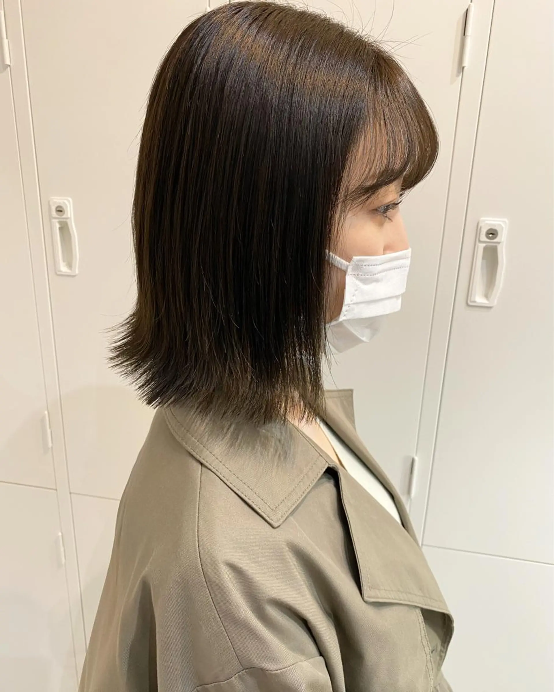 ショート カラー グレージュ オリーブグレージュ オリーブグレー ヘアカラー トリートメント 🎀暖色カラー🎀 おかだみほのヘアスタイル