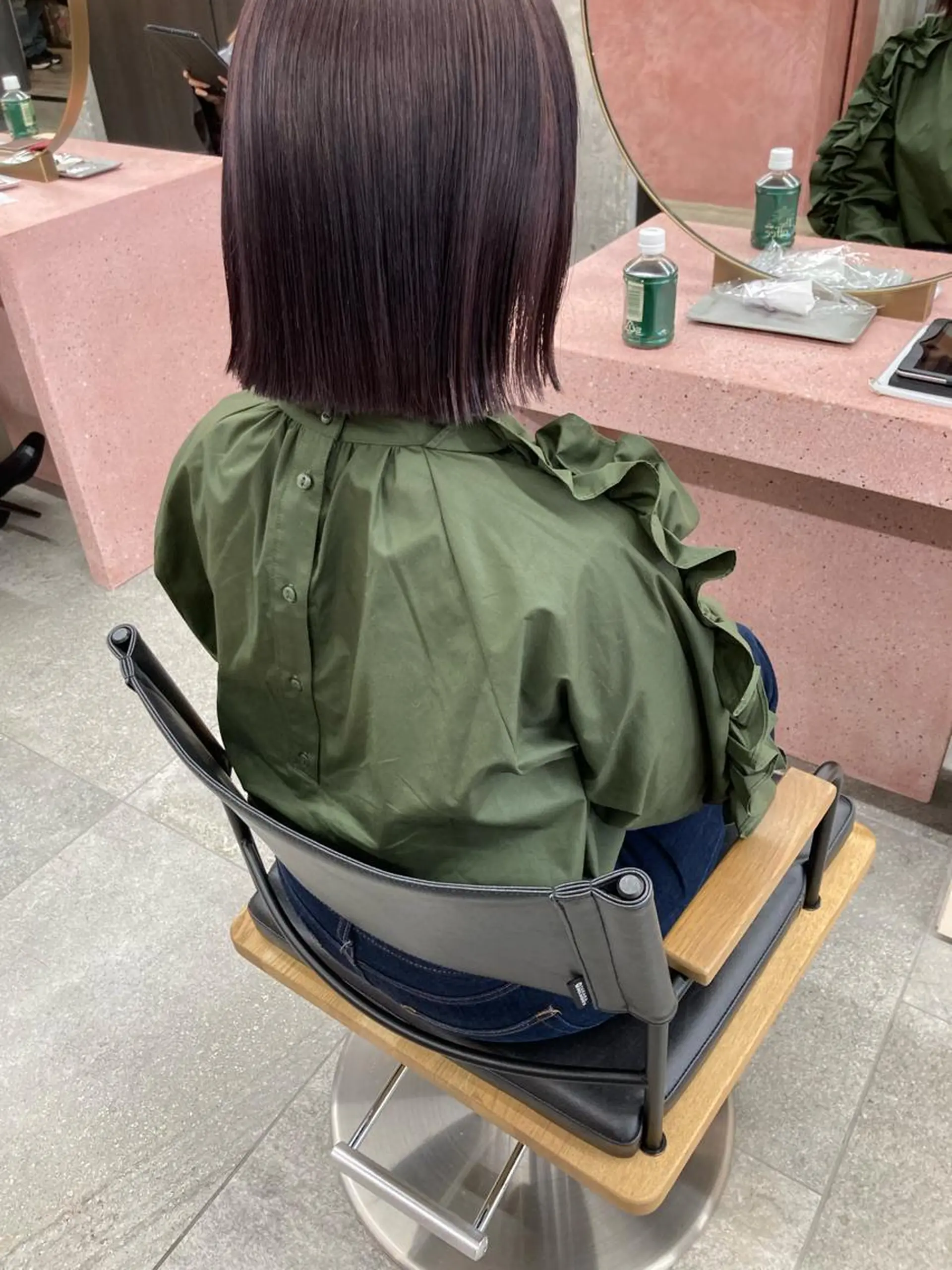 ミディアム カラー ブリーチ カット ヘアカラー トリートメント 小木曽智美 /ボブ/ショートのヘアスタイル