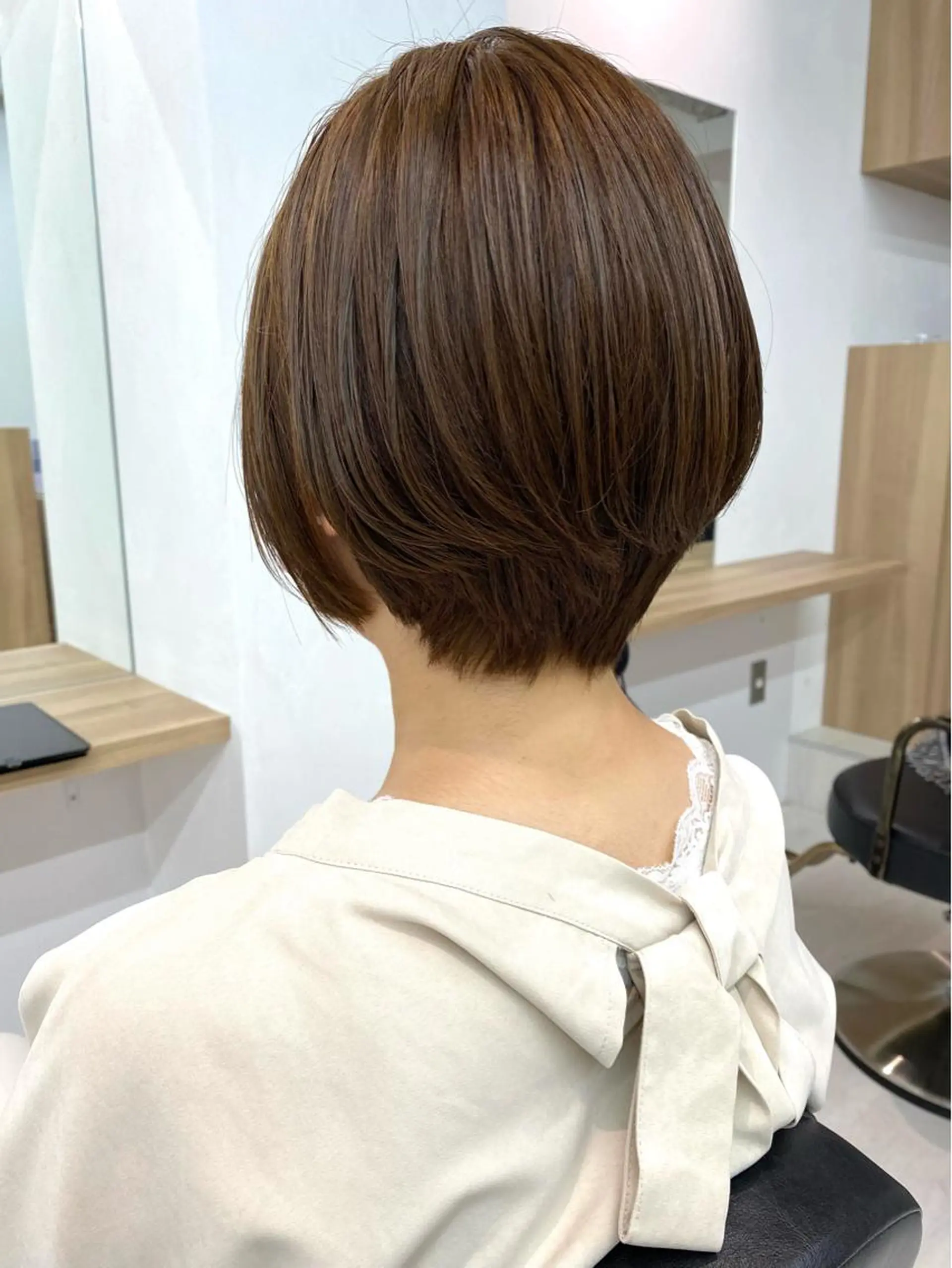 ショート カラー ショートボブ ボブ ショートヘア カット トリートメント 仲川 和人のヘアスタイル