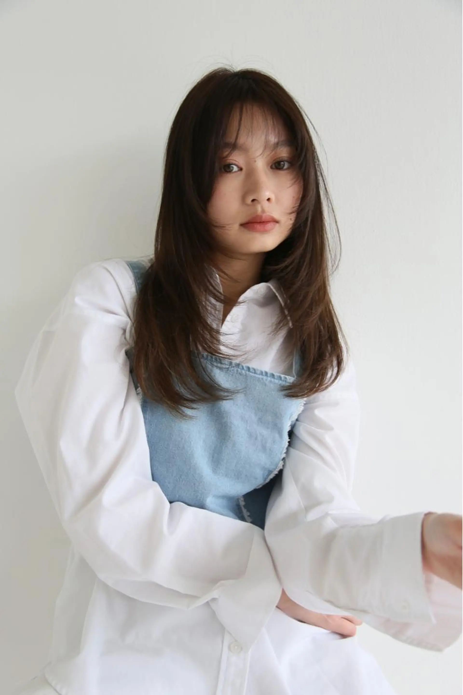 ロング 顔まわりレイヤー ハイレイヤー レイヤーカット ナガミネアリサ/ 学芸大学/海外ヘアのヘアスタイル