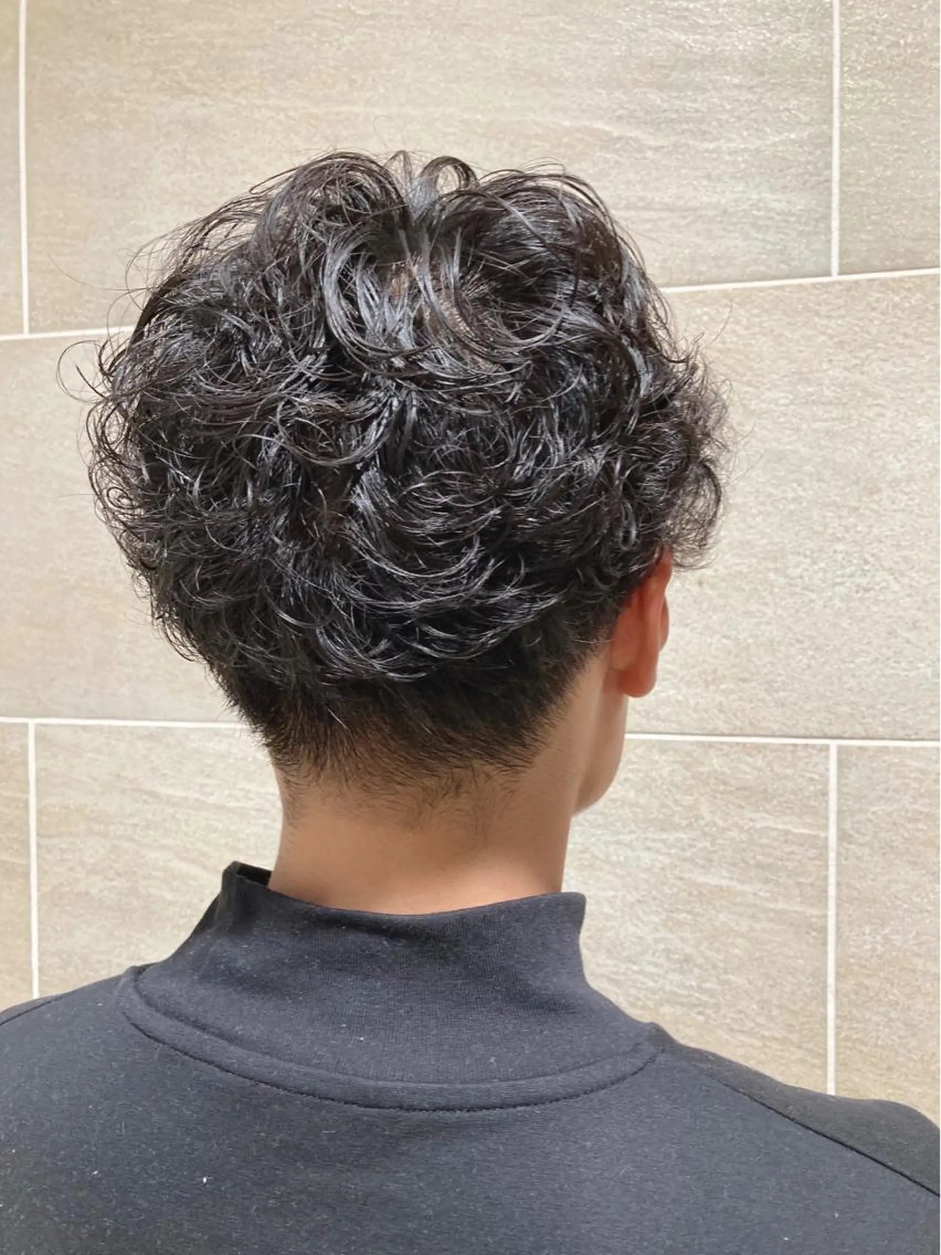 ショート パーマ メンズ 宮原 佳苗のヘアスタイル
