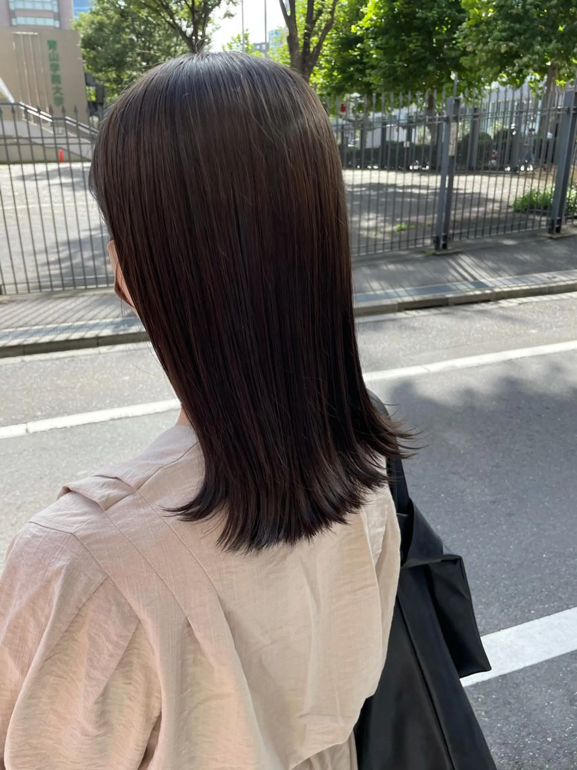 セミロング カラー キッズ ヘアカラー トリートメント オトナヘア🌿 harukaのヘアスタイル