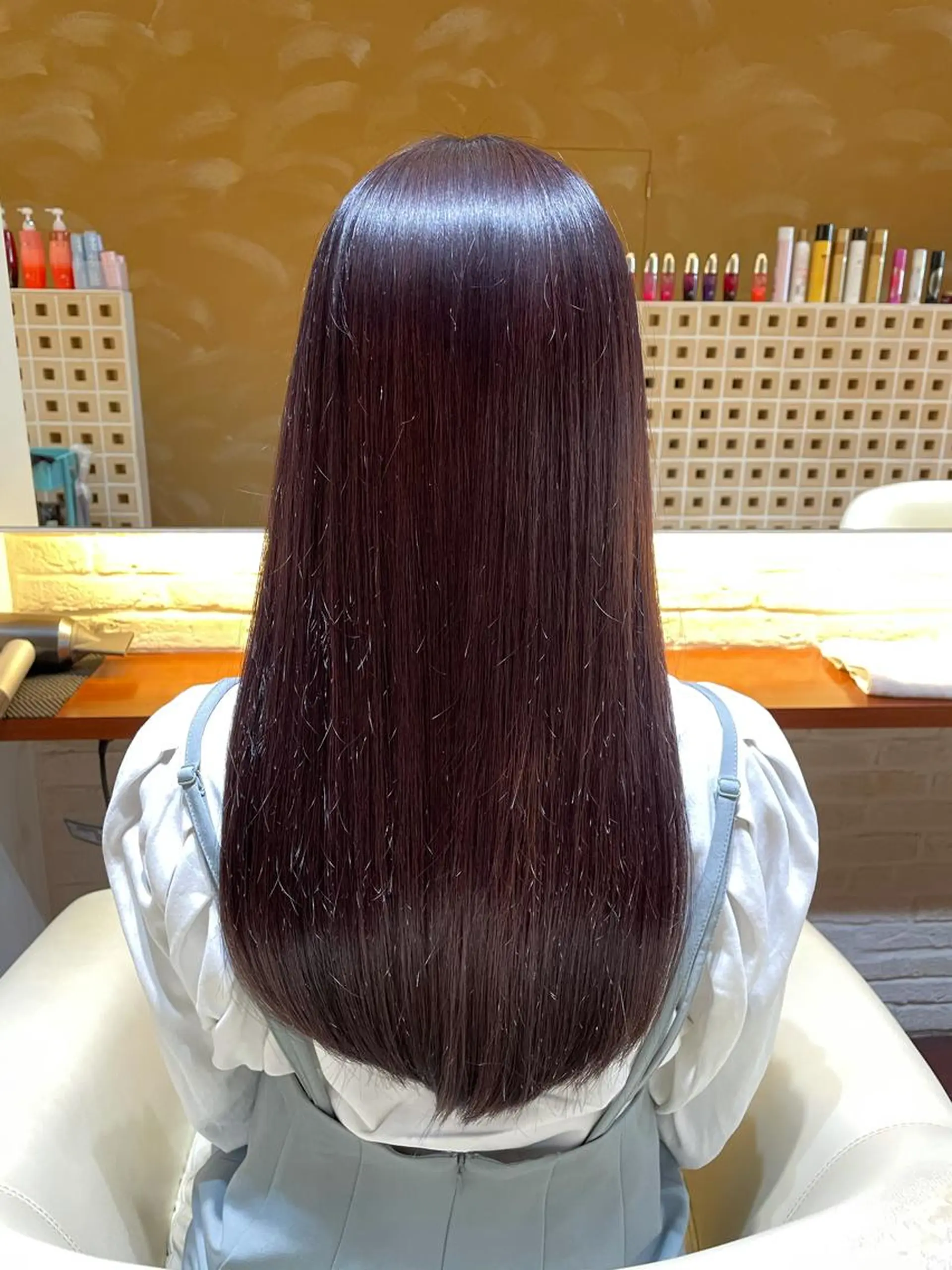ロング カラー バイオレットカラー トリートメント CoCooN 店長 さのえみのヘアスタイル