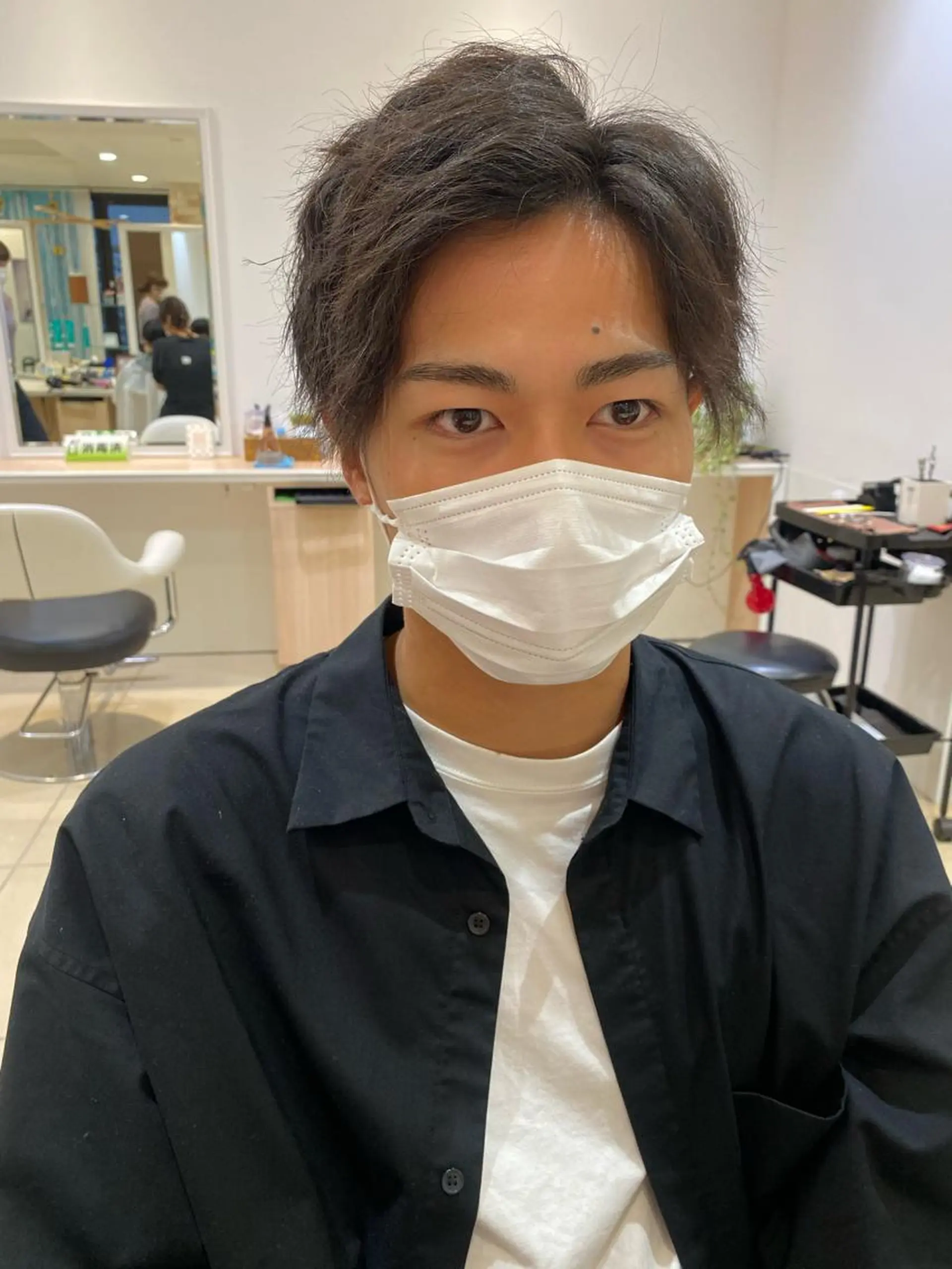 ショート パーマ メンズ 🩵波巻き／ツイスパ HARU💎のヘアスタイル