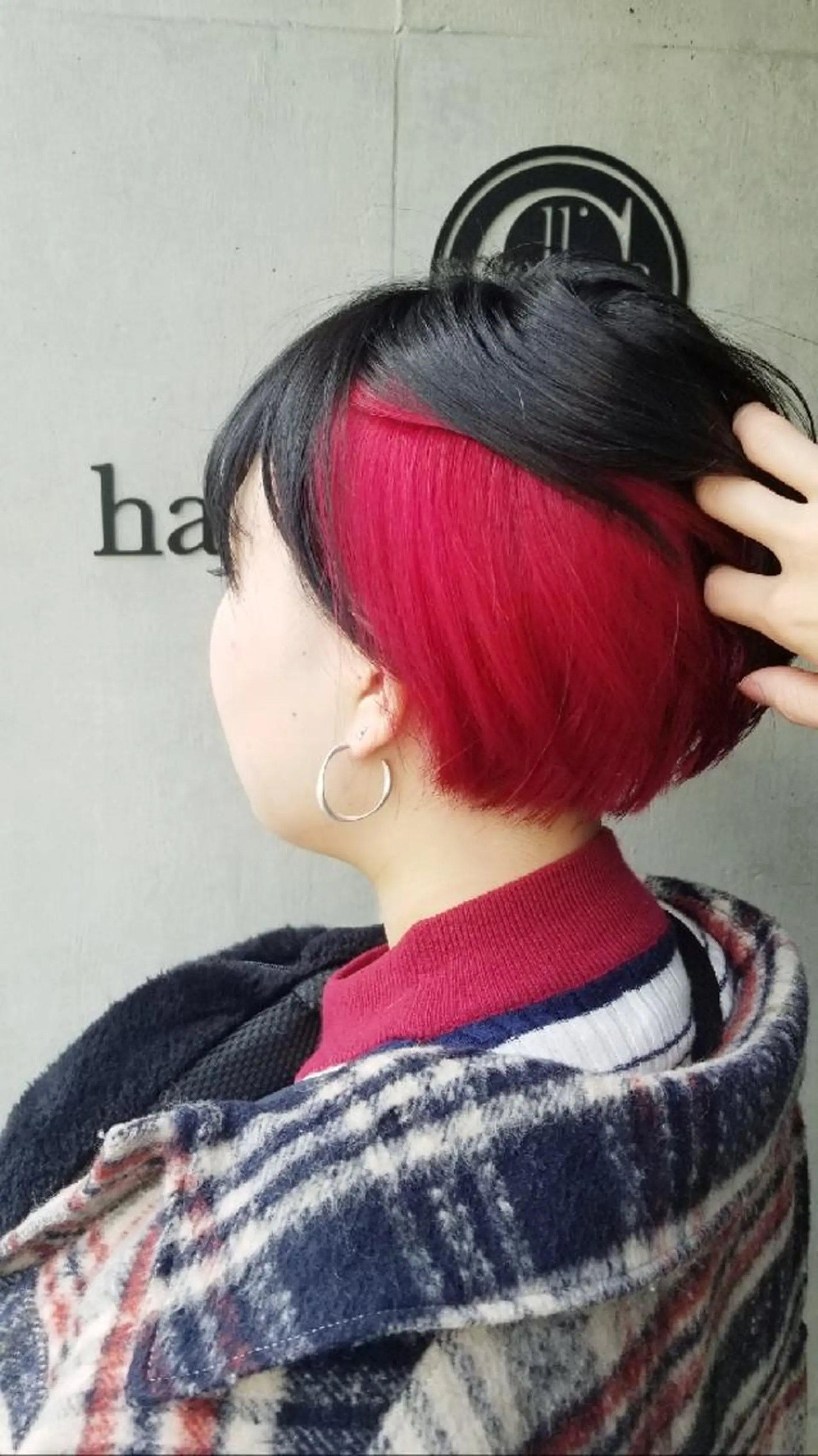 ミディアム 🔴赤み消し/ 艶カラー落合　優🔴のヘアスタイル