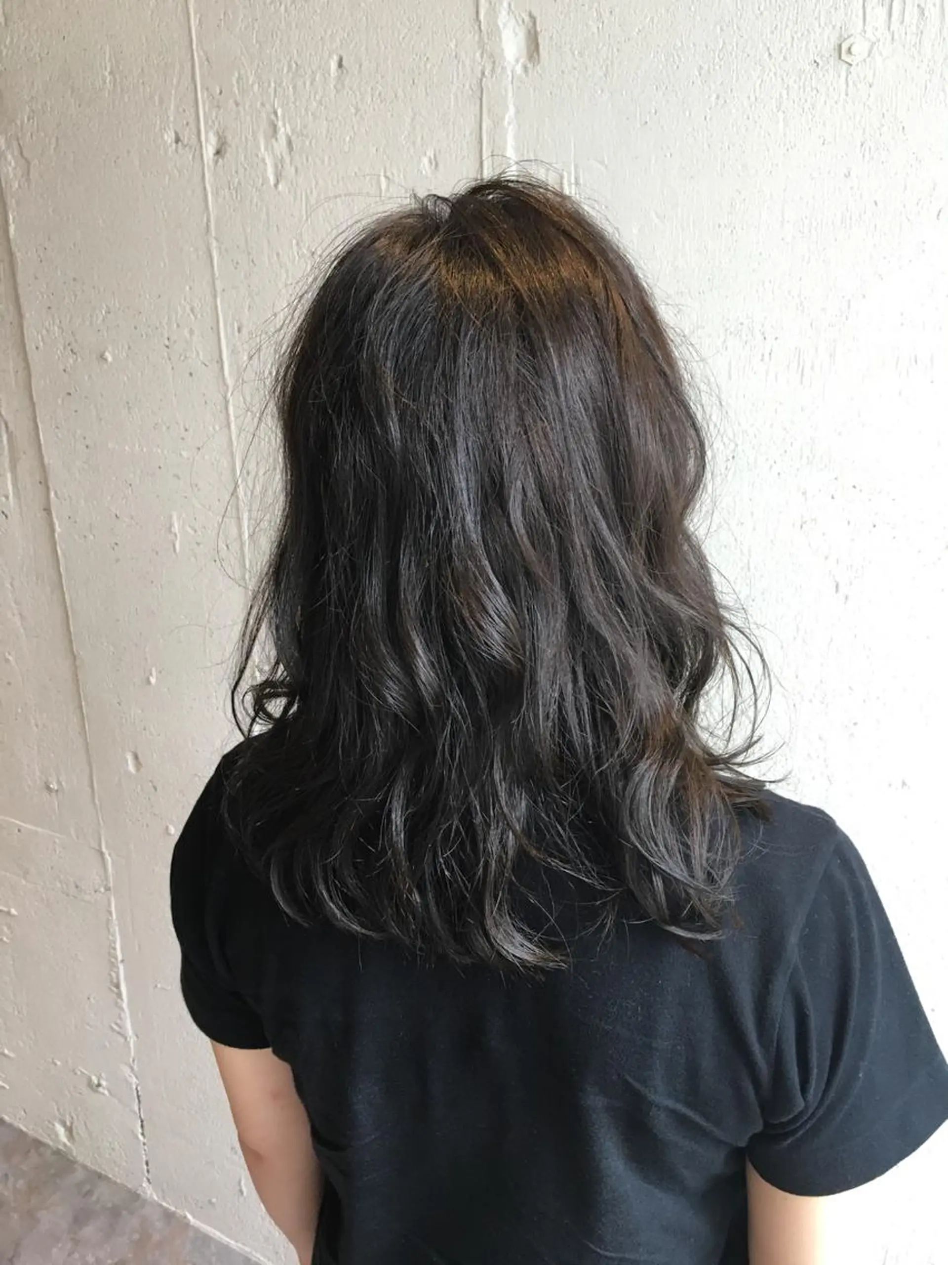 ミディアム カラー ダークグレー ダークグレージュ グレージュ カット トリートメント 💈平島 拓也💈のヘアスタイル