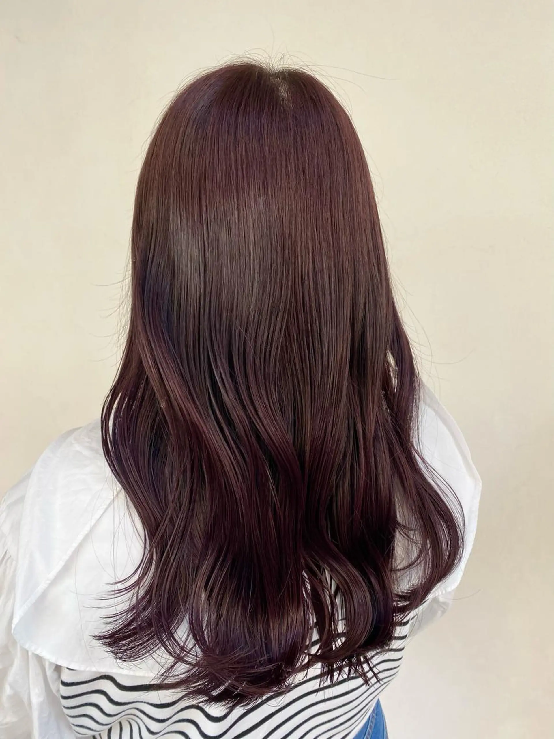 ロング カラー ブラウンカラー ヘアカラー トリートメント 前田 美桜のヘアスタイル