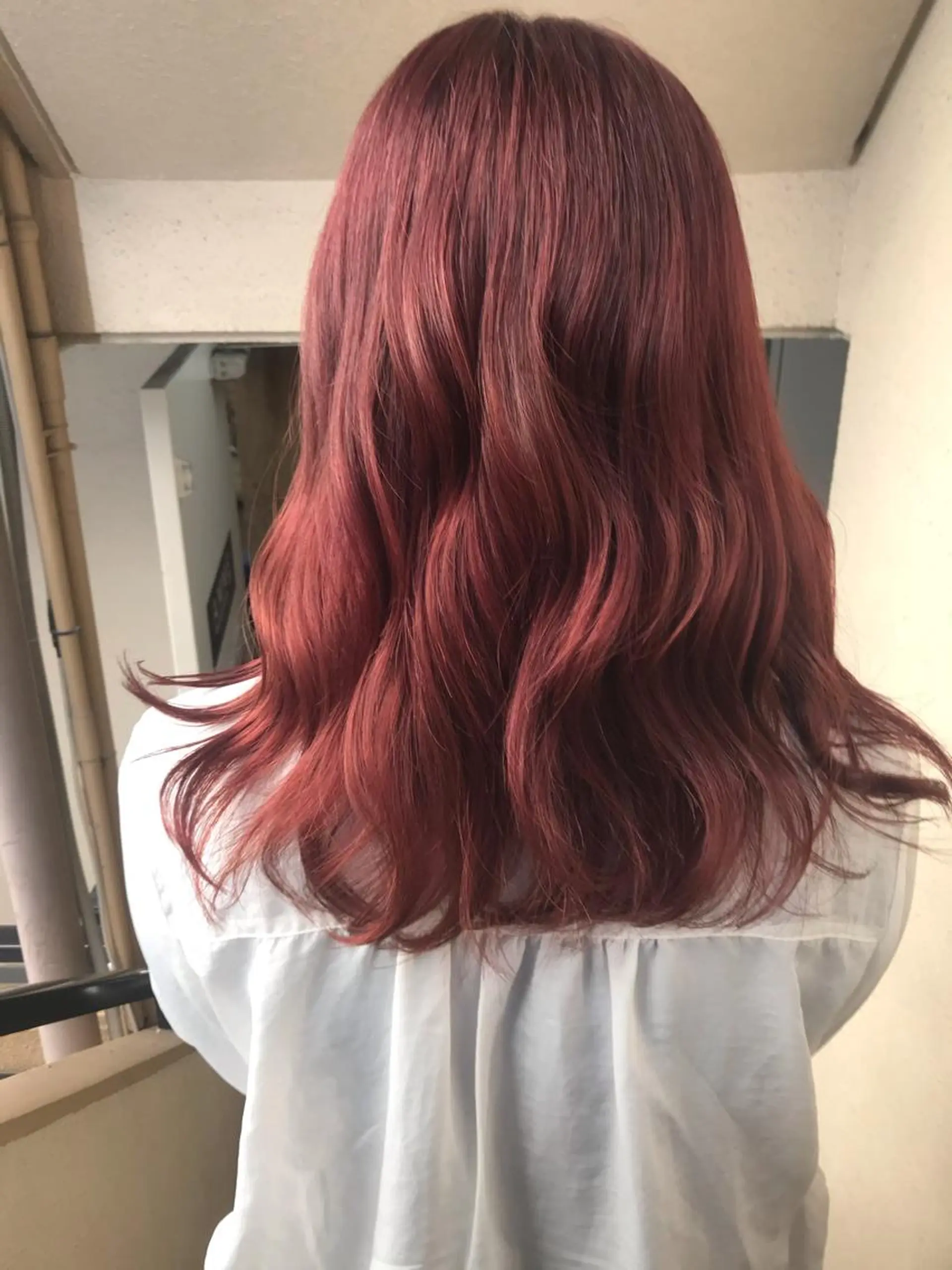 ミディアム カラー レイヤーカット カット ヘアカラー 縮毛矯正 トリートメント 💎髪質改善💎 デザイナーshinのヘアスタイル