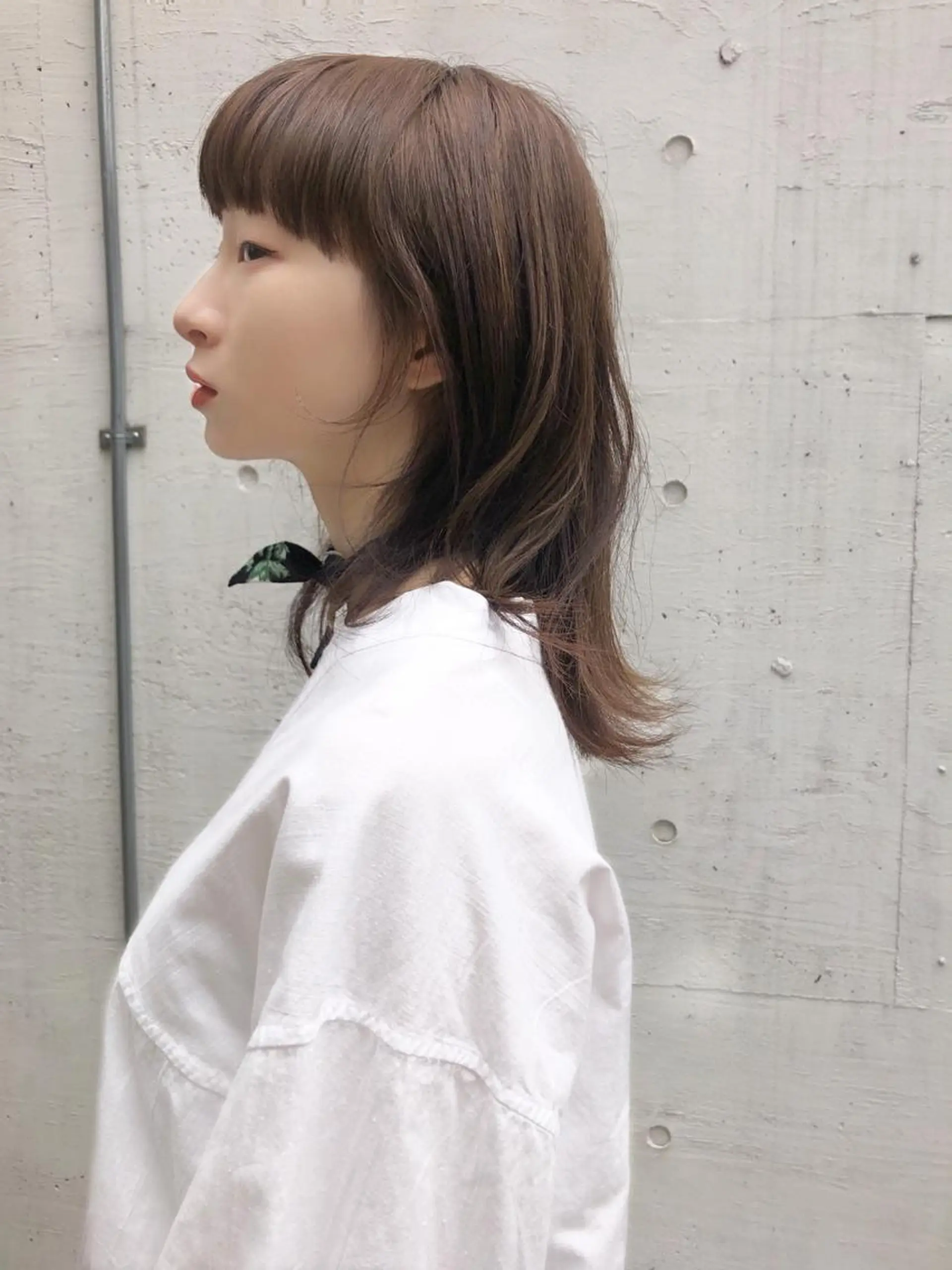 ミディアム カラー ウルフカット カット ヘアカラー トリートメント お洒落ベージュ🤎 代官山shibukiのヘアスタイル