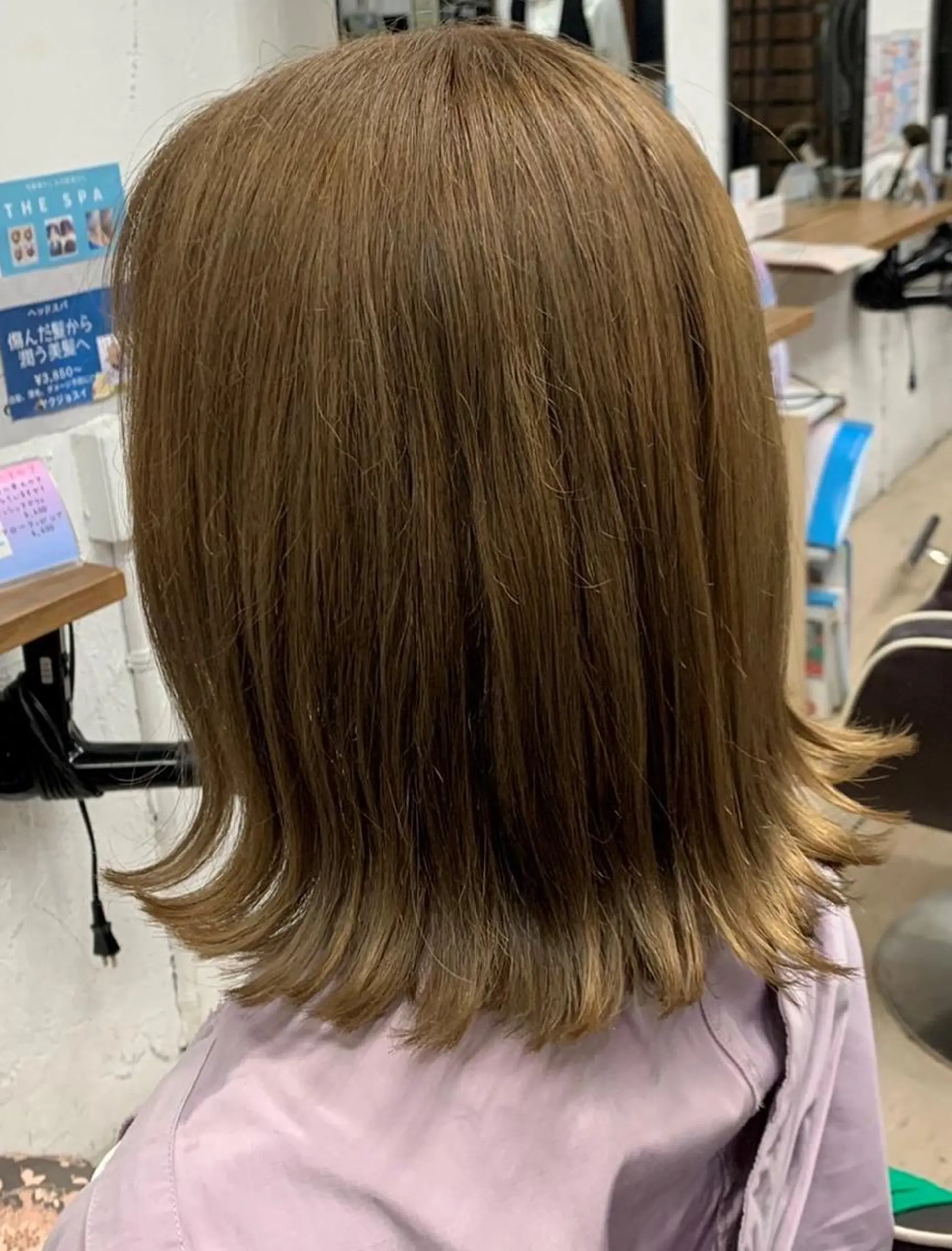 ミディアム ミディアムパーマ ボブ 髪質改善 レイヤーカット 外ハネヘア カット ヘアカラー 髪質改善shoma mikiのヘアスタイル