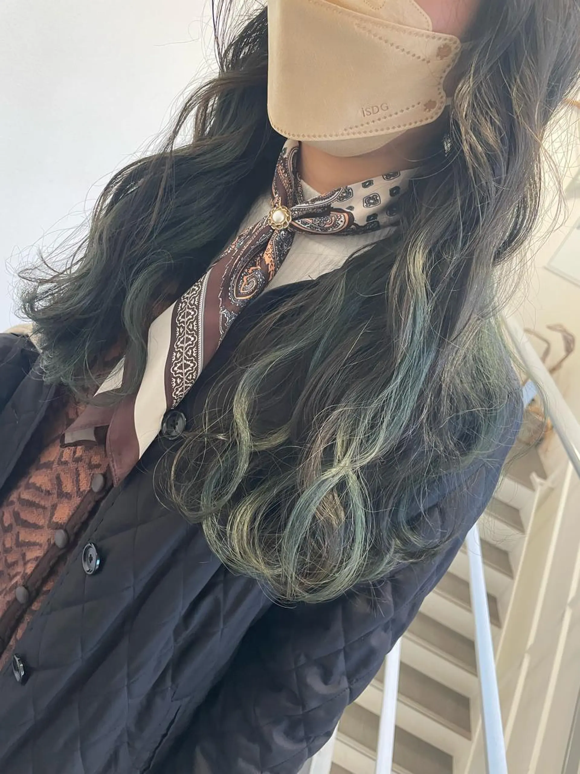 ロング カラー tablier所属・tablier 熊谷日菜子のヘアスタイル
